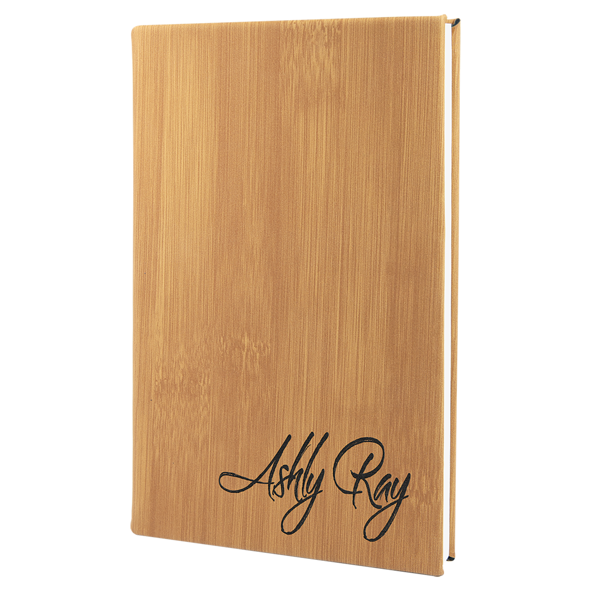 Bamboo Small Leatherette Lined Journals — Ref 2427