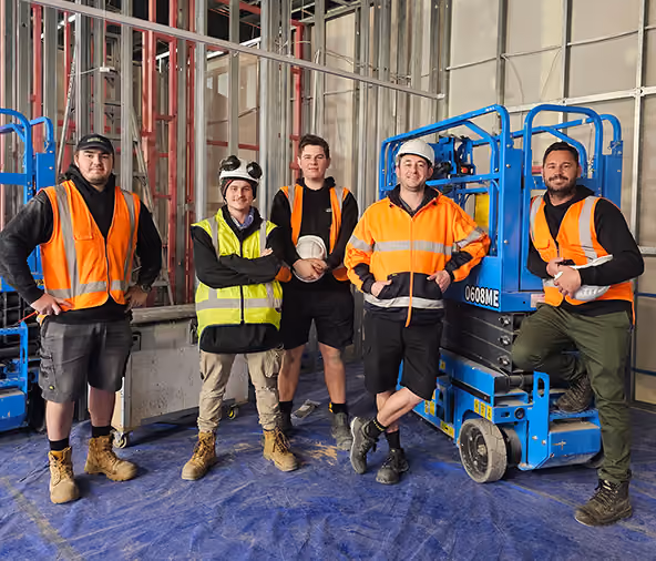 Livewire Electrical team in hi-vis on a commercial site