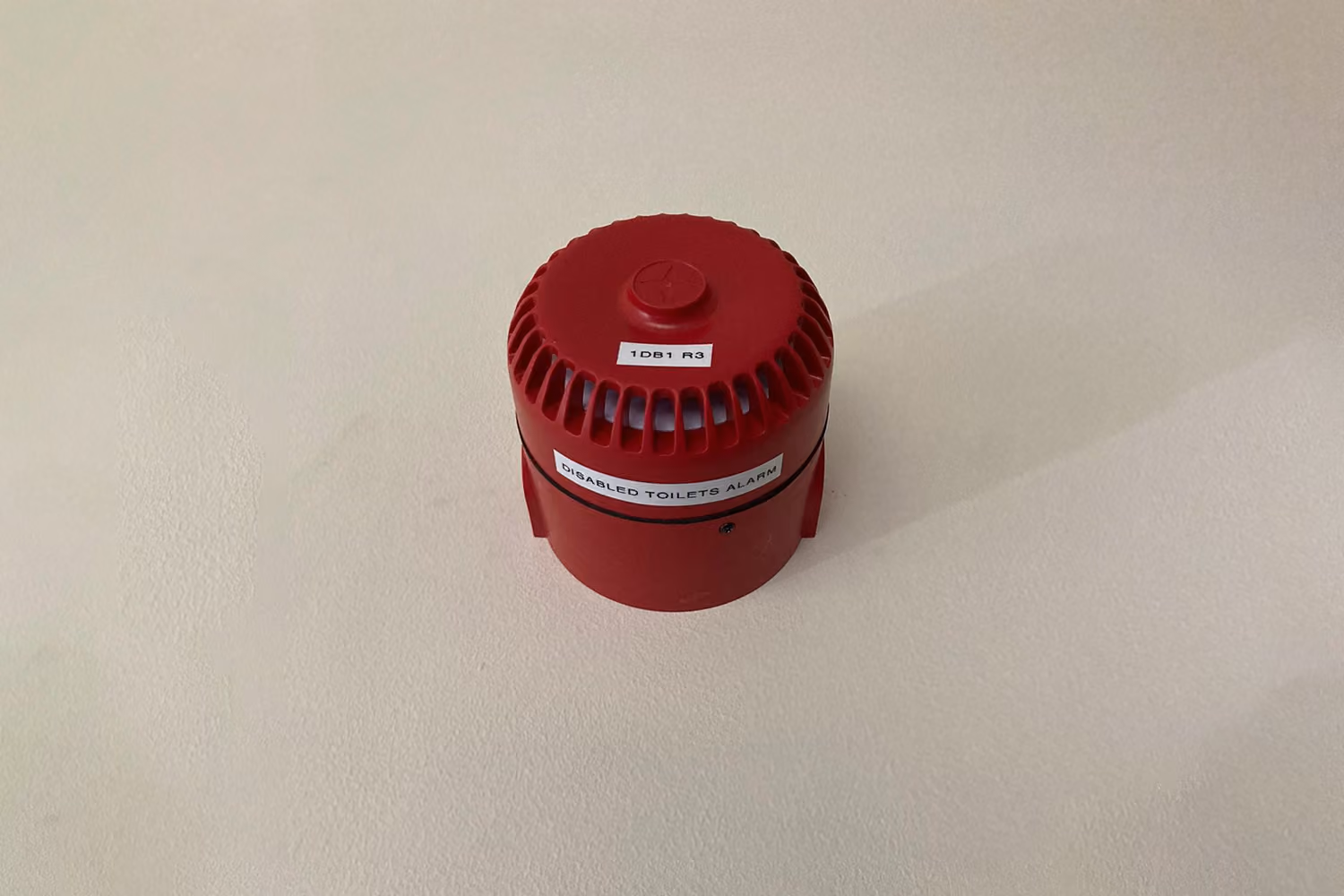 Emergency siren fitted in the Milford Primary high dependency unit