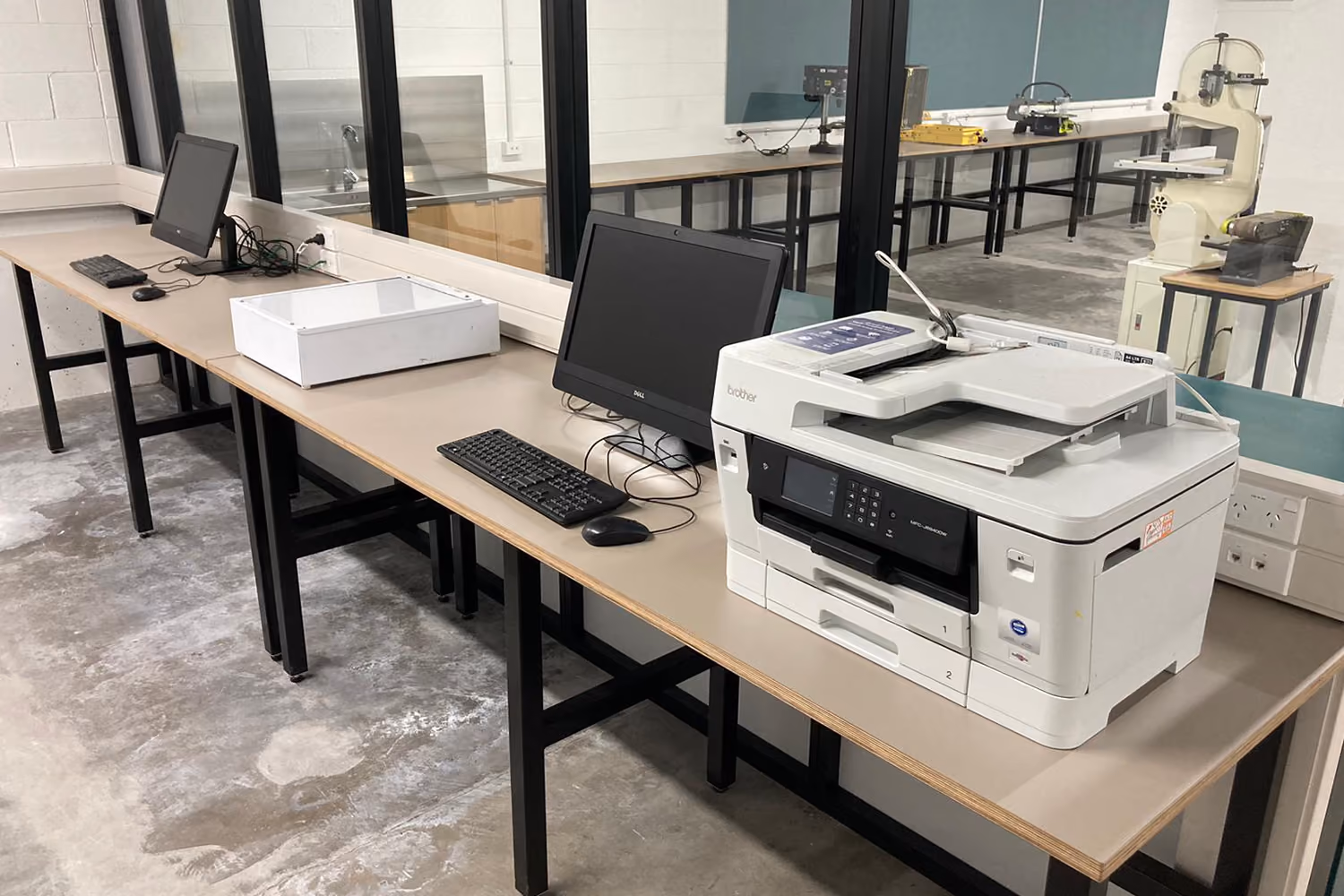 ACG Parnell College workroom with new power and lighting