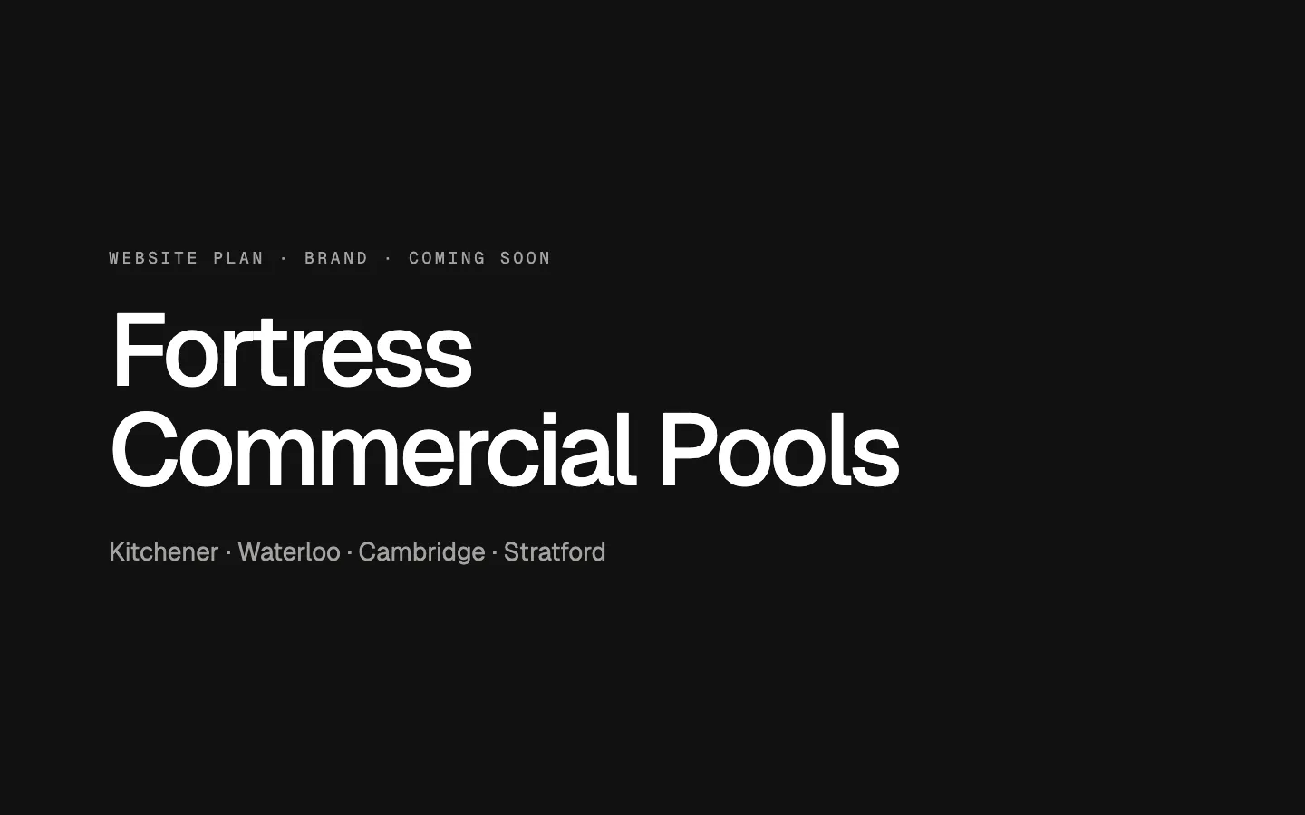 Fortress Commercial Pools