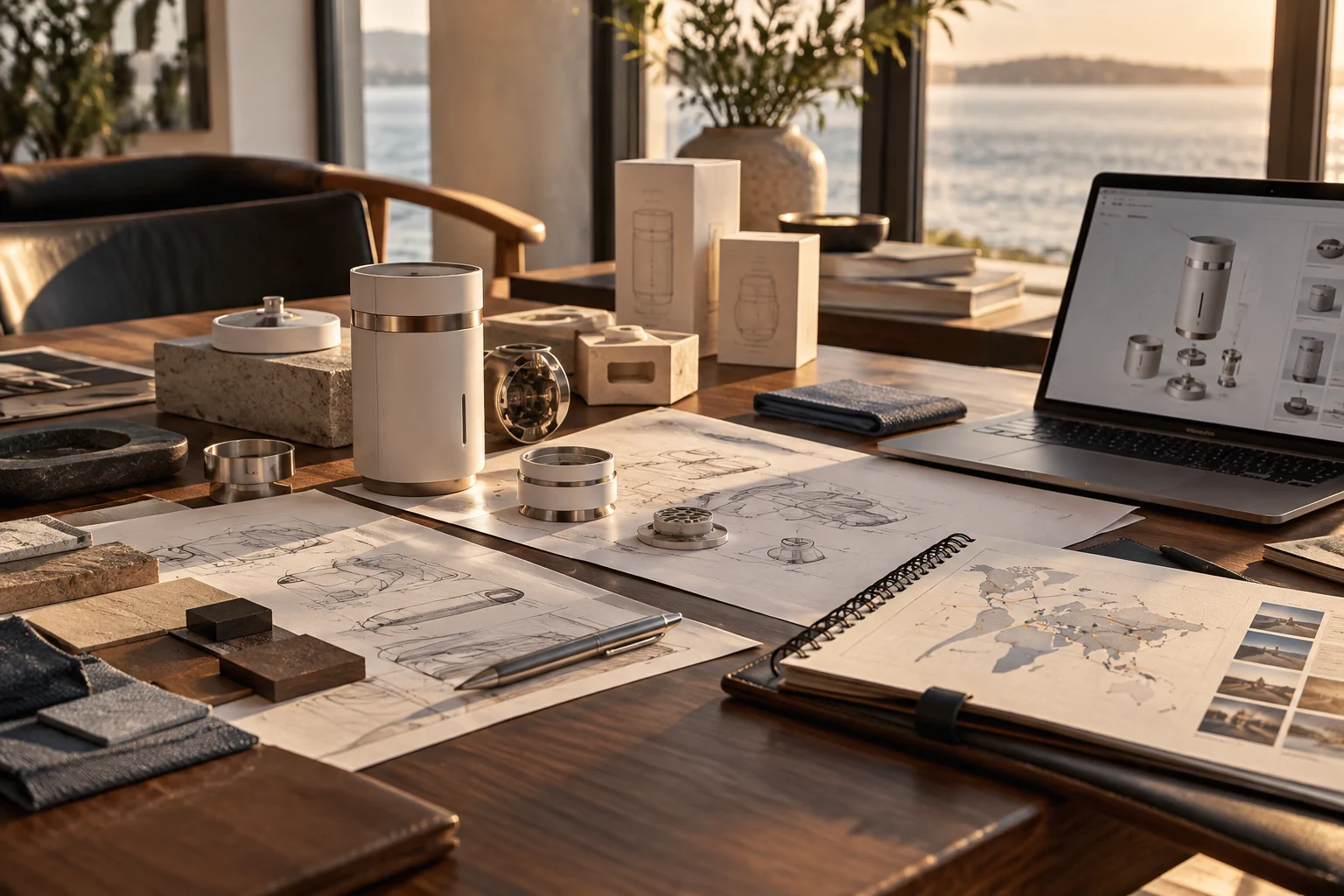 Product prototype and technical drawings prepared for market entry