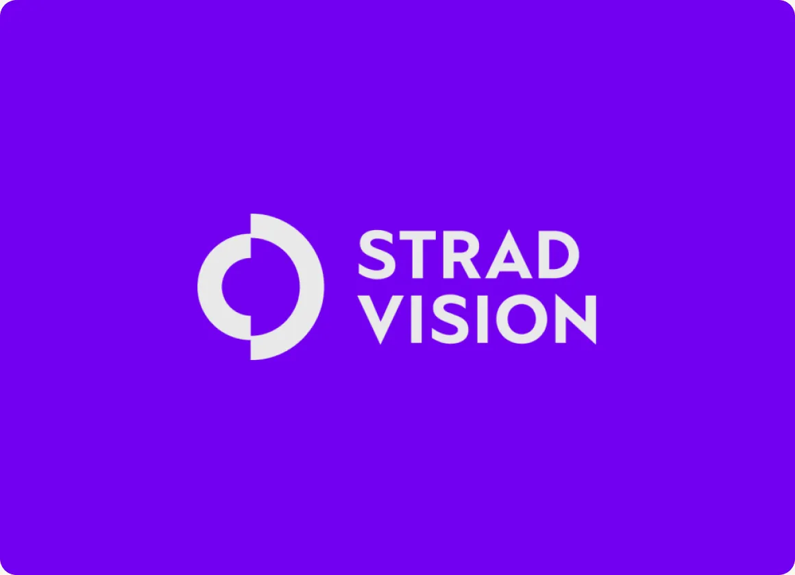 StradVision logo, automotive AI website designed by SkyDesigner