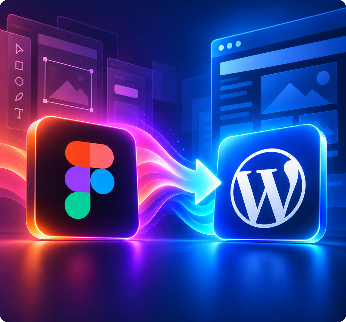 Figma frame rebuilt as a WordPress page