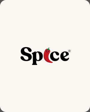 Spice logo after redesign, bold wordmark