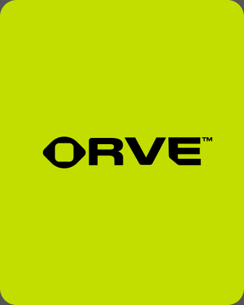 Orve logo after redesign, bold wordmark