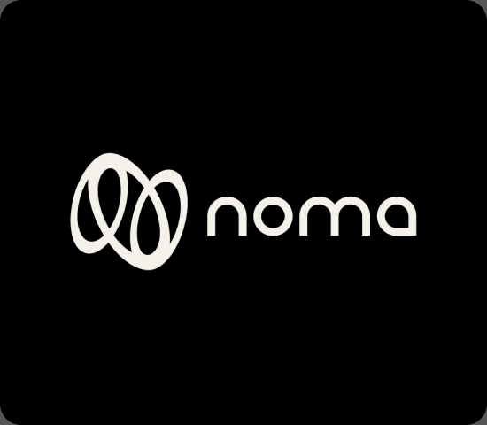 Noma logo after hand vectorization