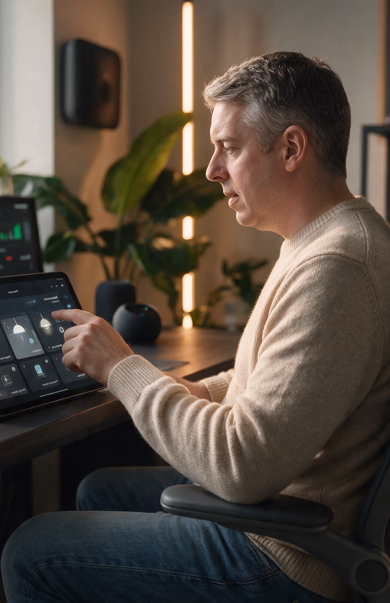 David De Smedt working with smart home systems