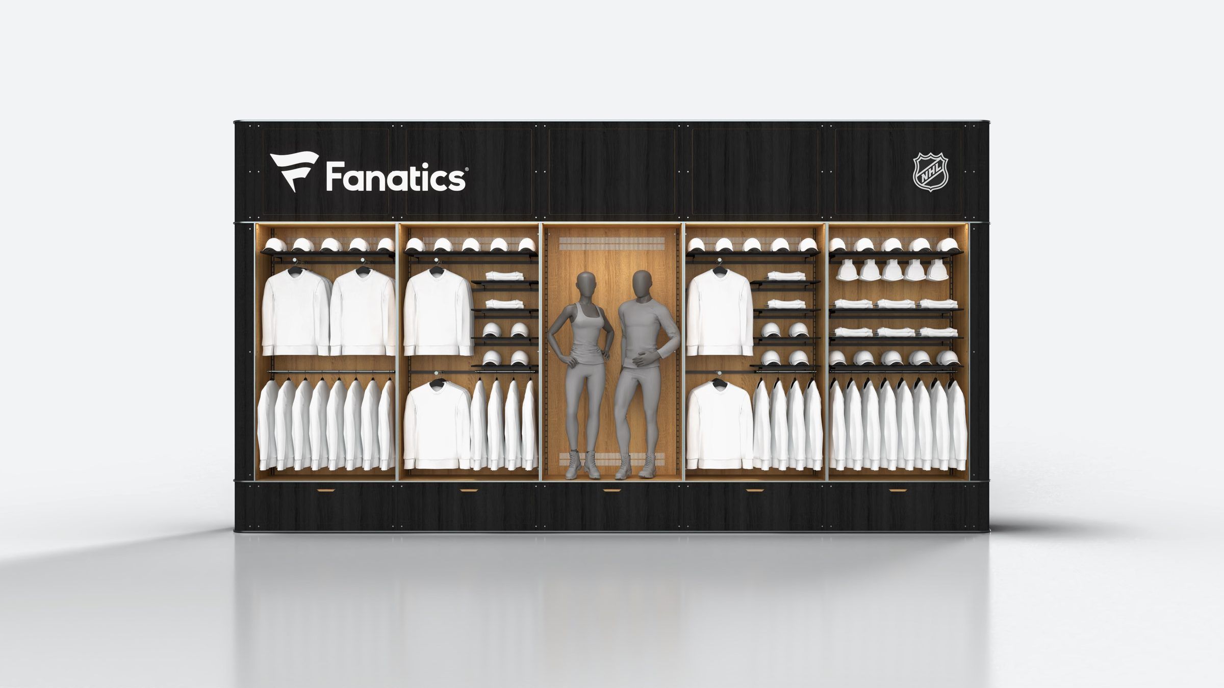 Fanatics NHL wall fixture render