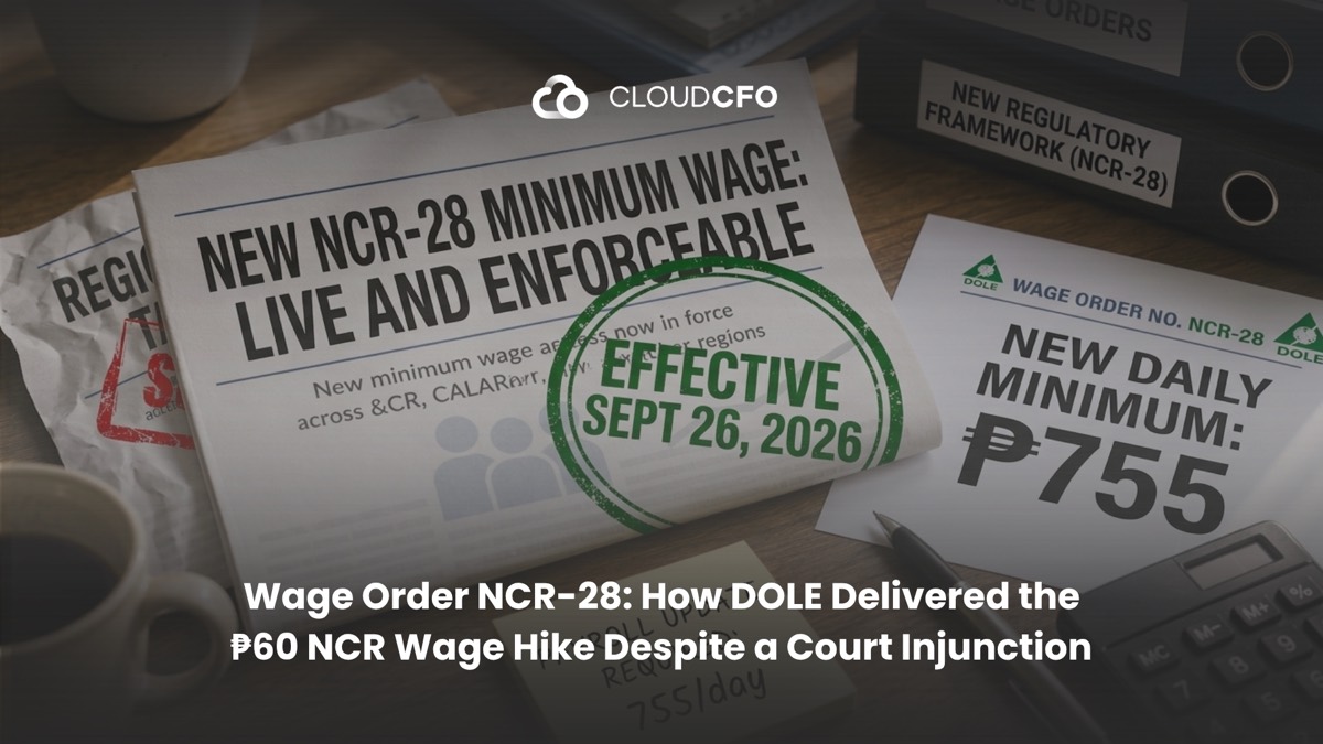 Wage Order NCR-28: How DOLE Delivered the ₱60 NCR Wage Hike Despite a Court Injunction