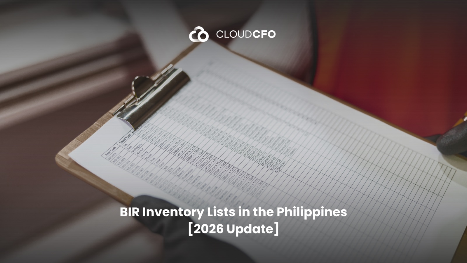 BIR Inventory Lists in the Philippines [2026 Update]