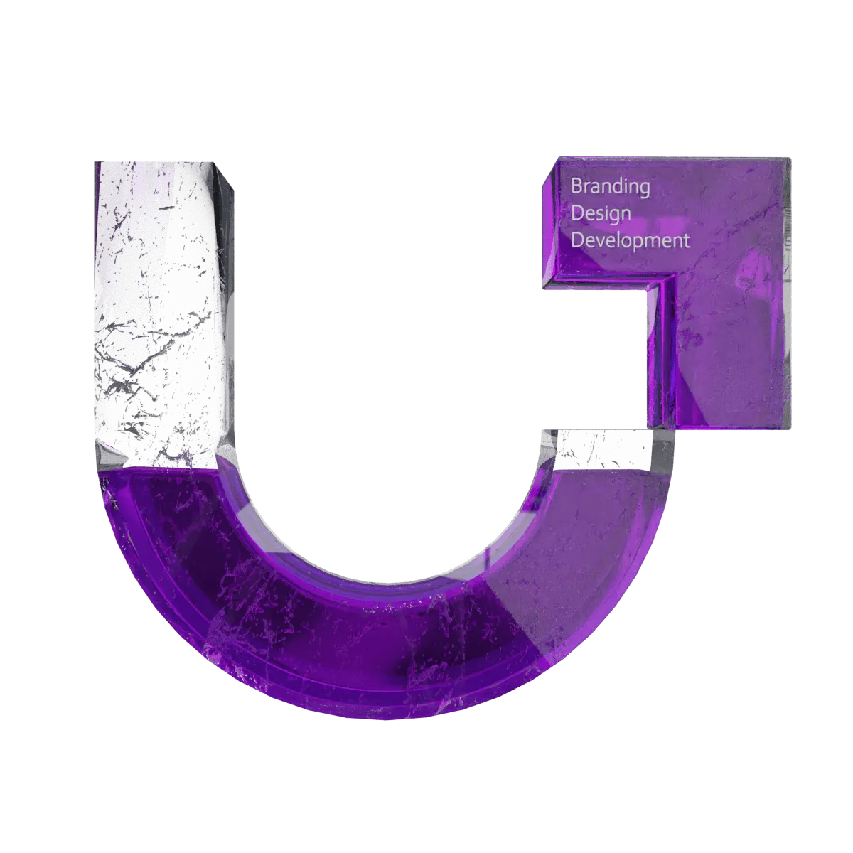 Upflow Icon aus glass
