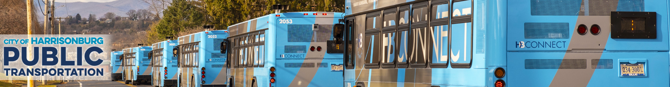 Harrisonburg HB Connect public transit buses (photo: City of Harrisonburg)