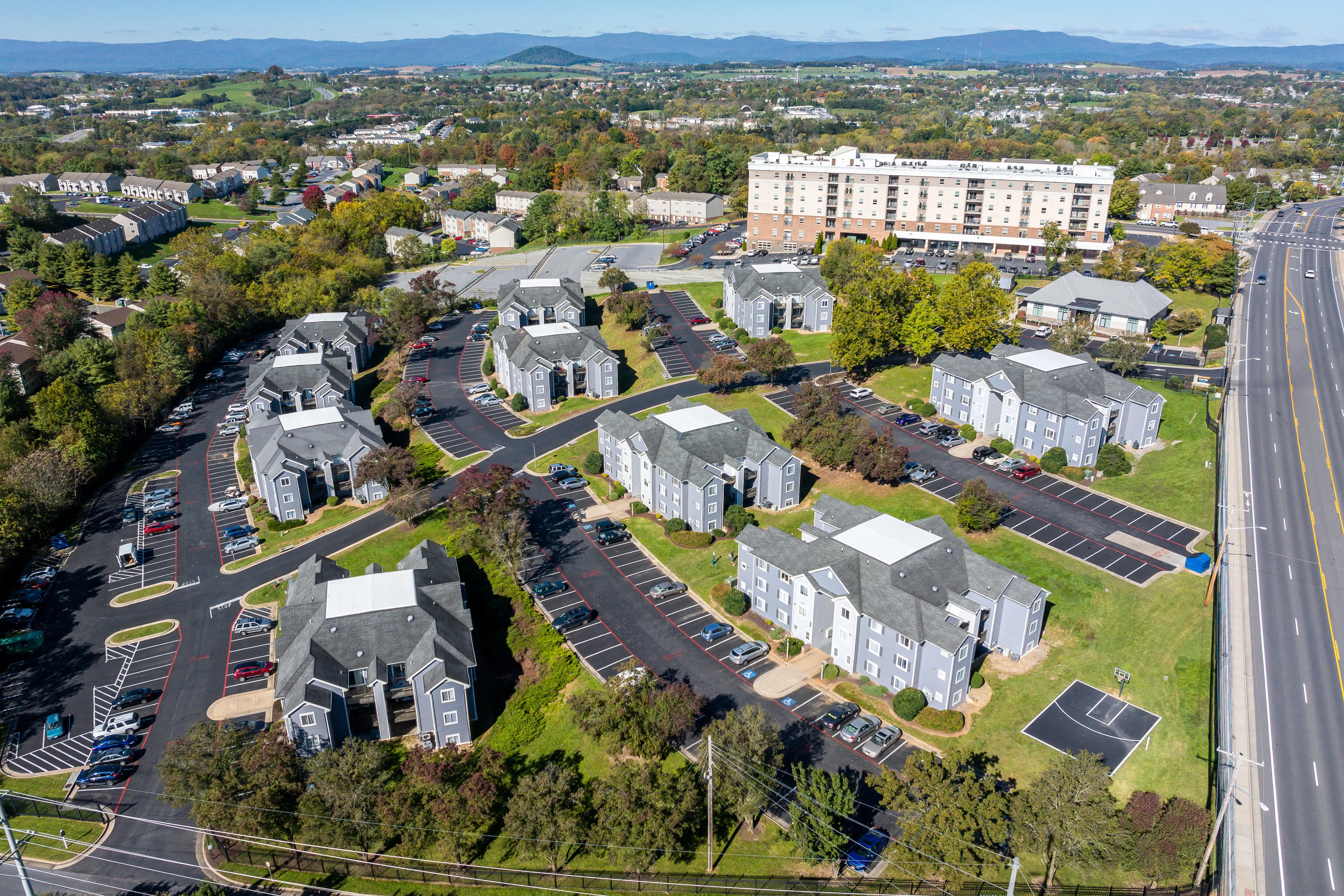 Aerial view of The Hills Northview community
