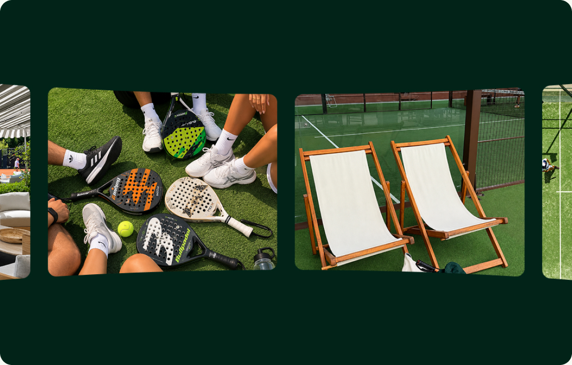 We reviewed padel club and café websites and listed what visitors look for first: courts, prices, coffee, events and a clear way to book. That gave us a simple one-page structure to design around.
