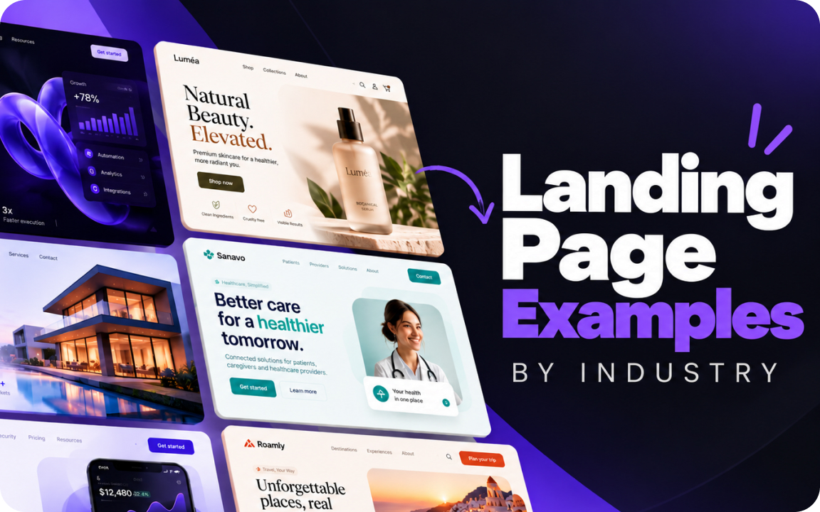 Landing page examples: 6 types and what each one needs
