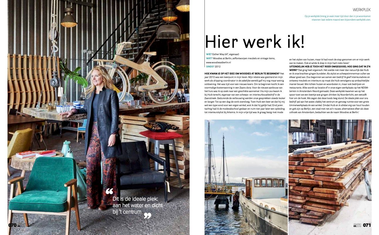 vtwonen, May 2016: Hier werk ik!, pages 70 and 71