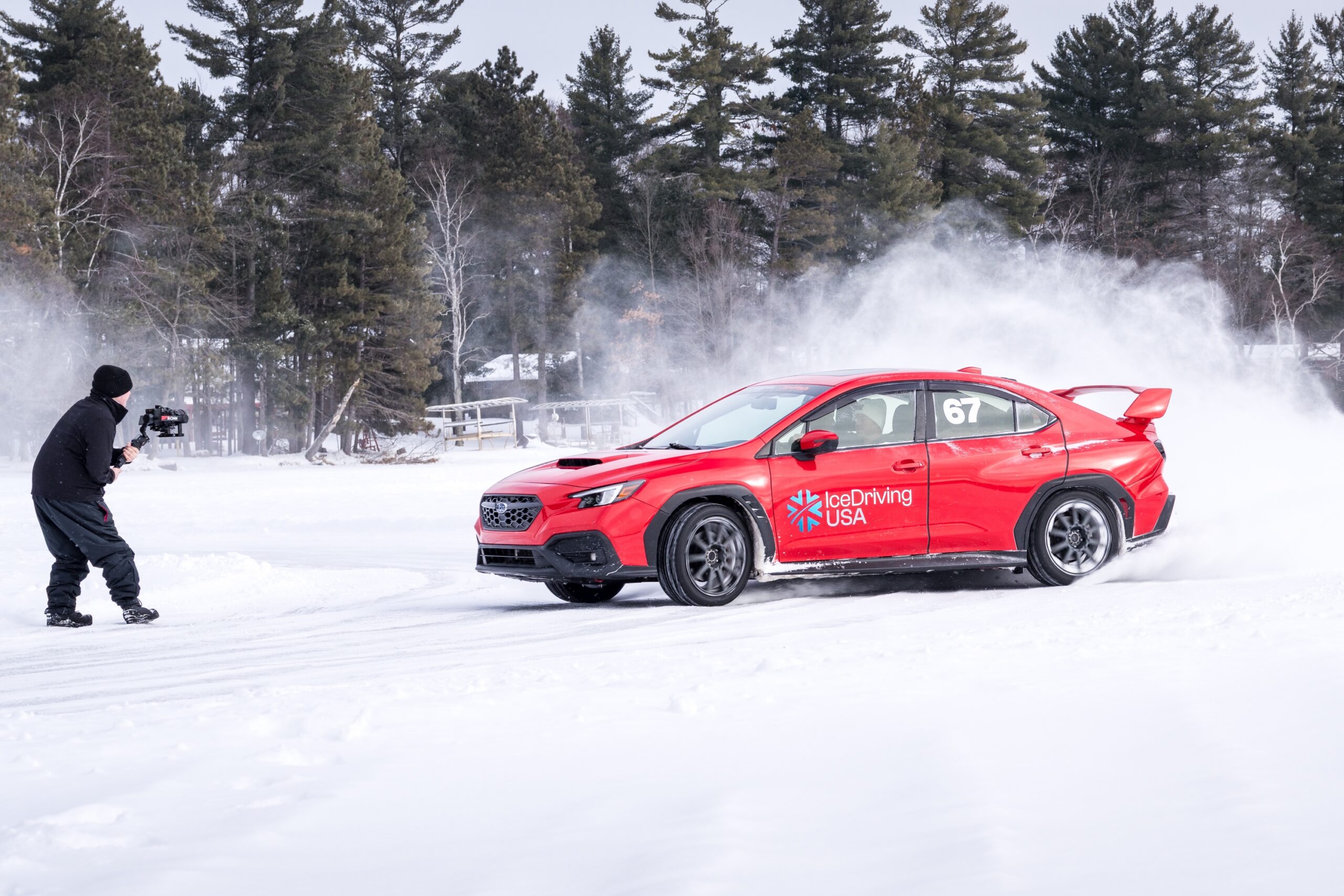 driving on ice during winter