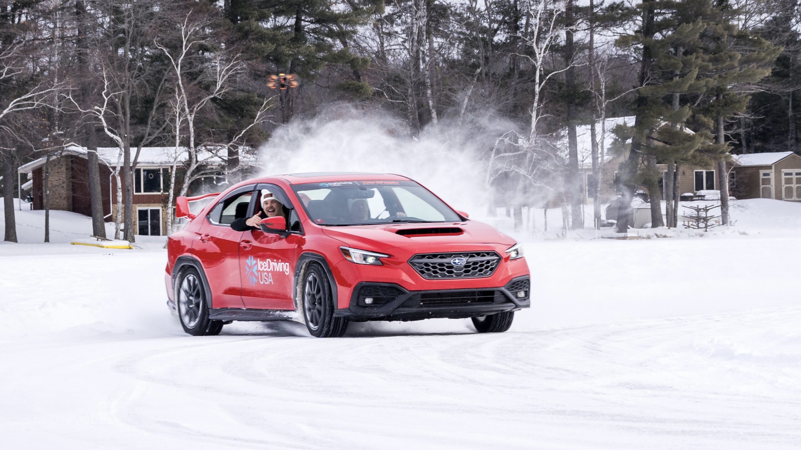 ice driving experience on frozen lake