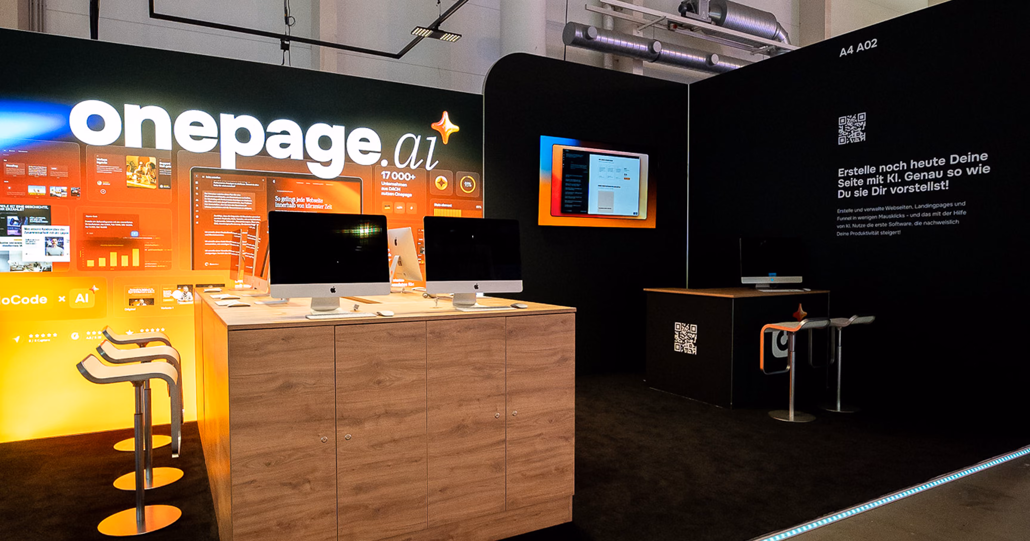 Messestand für Onepage