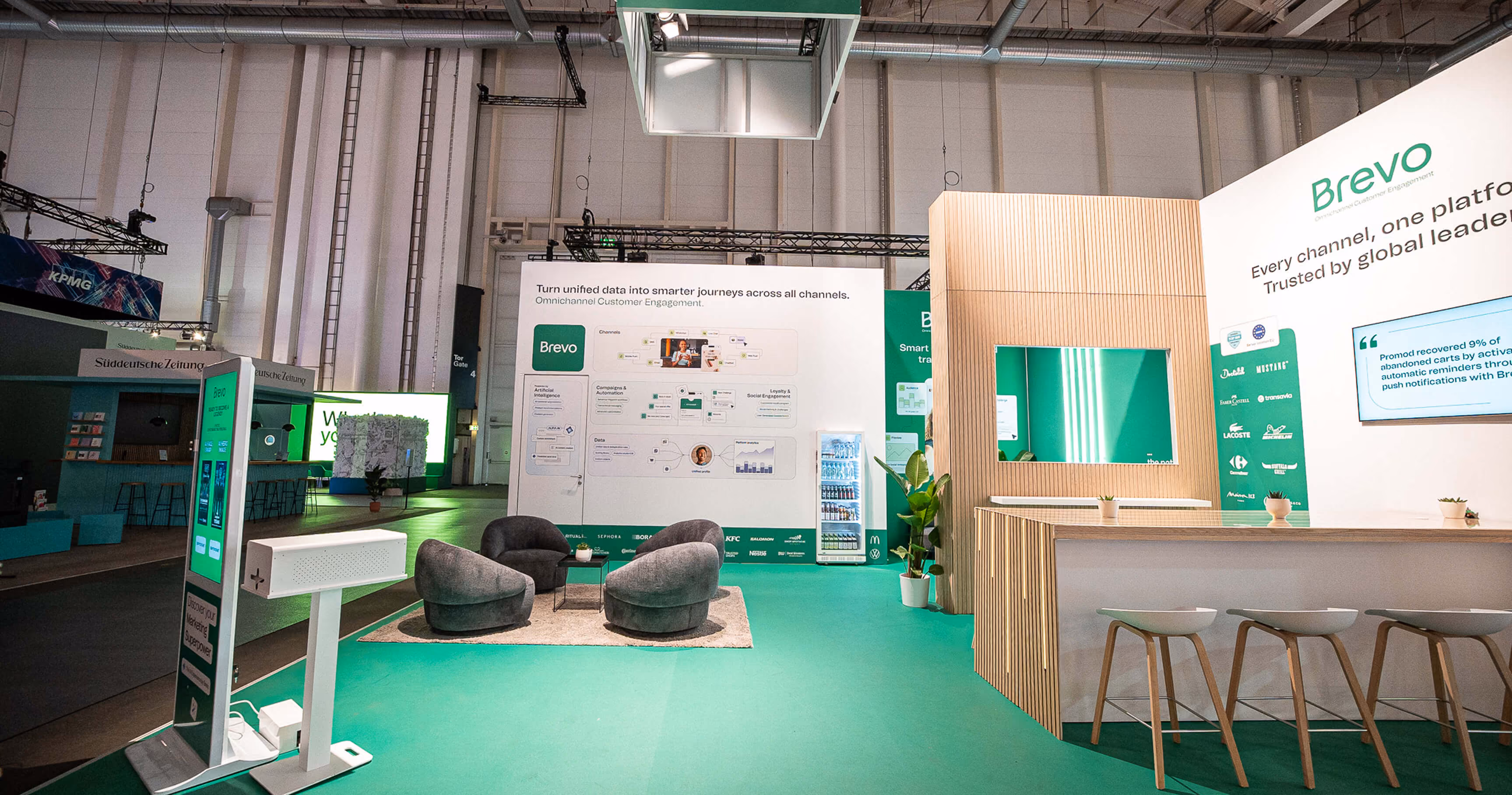 Messestand für Brevo