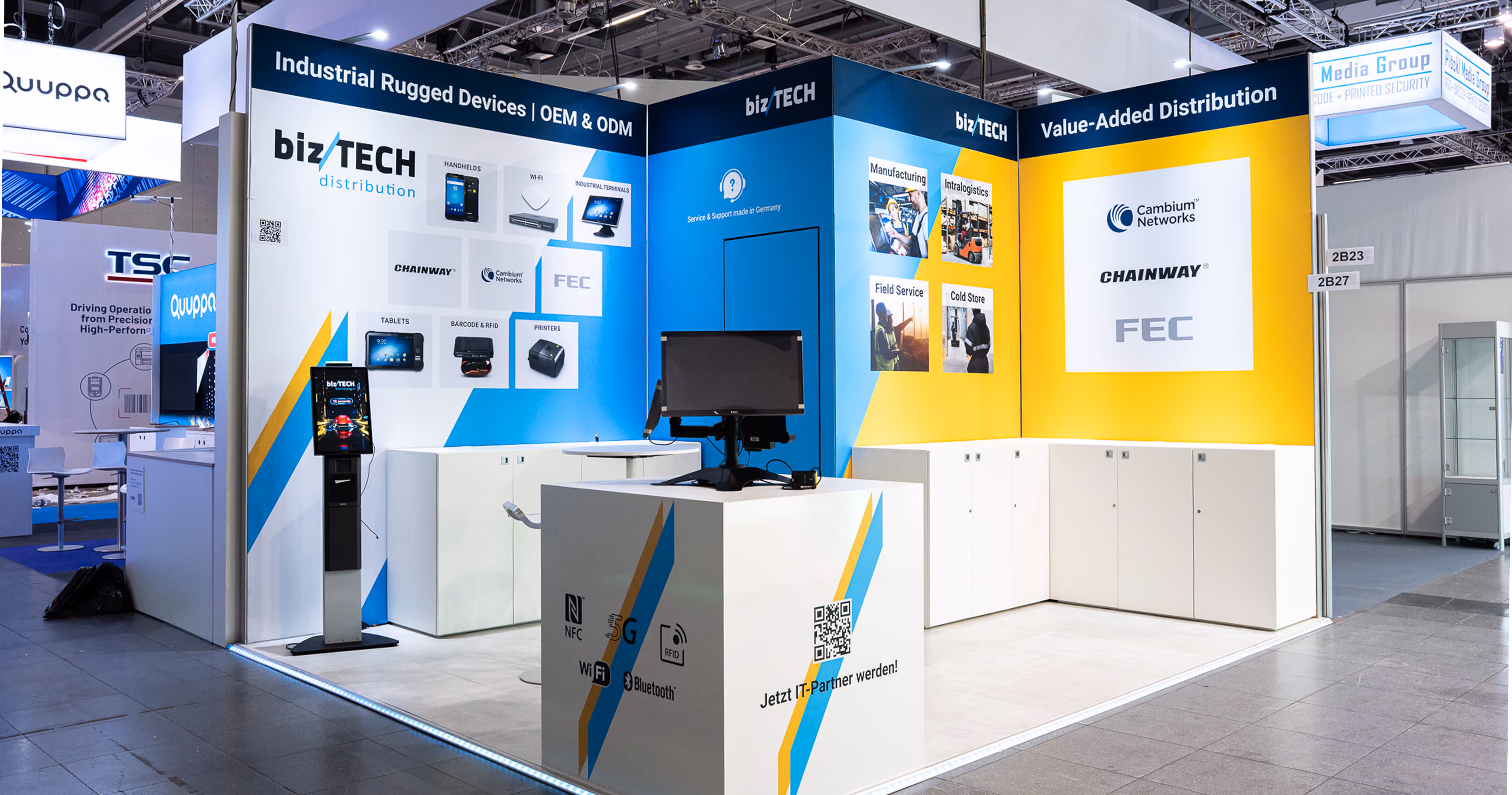 Messestand für Biztech Distribution GmbH