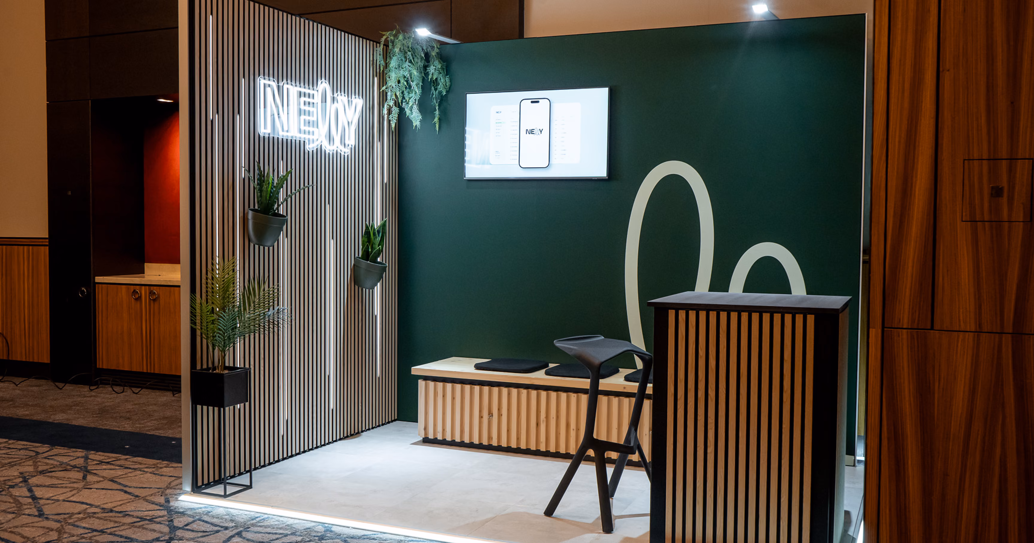Messestand für Nelly Solutions