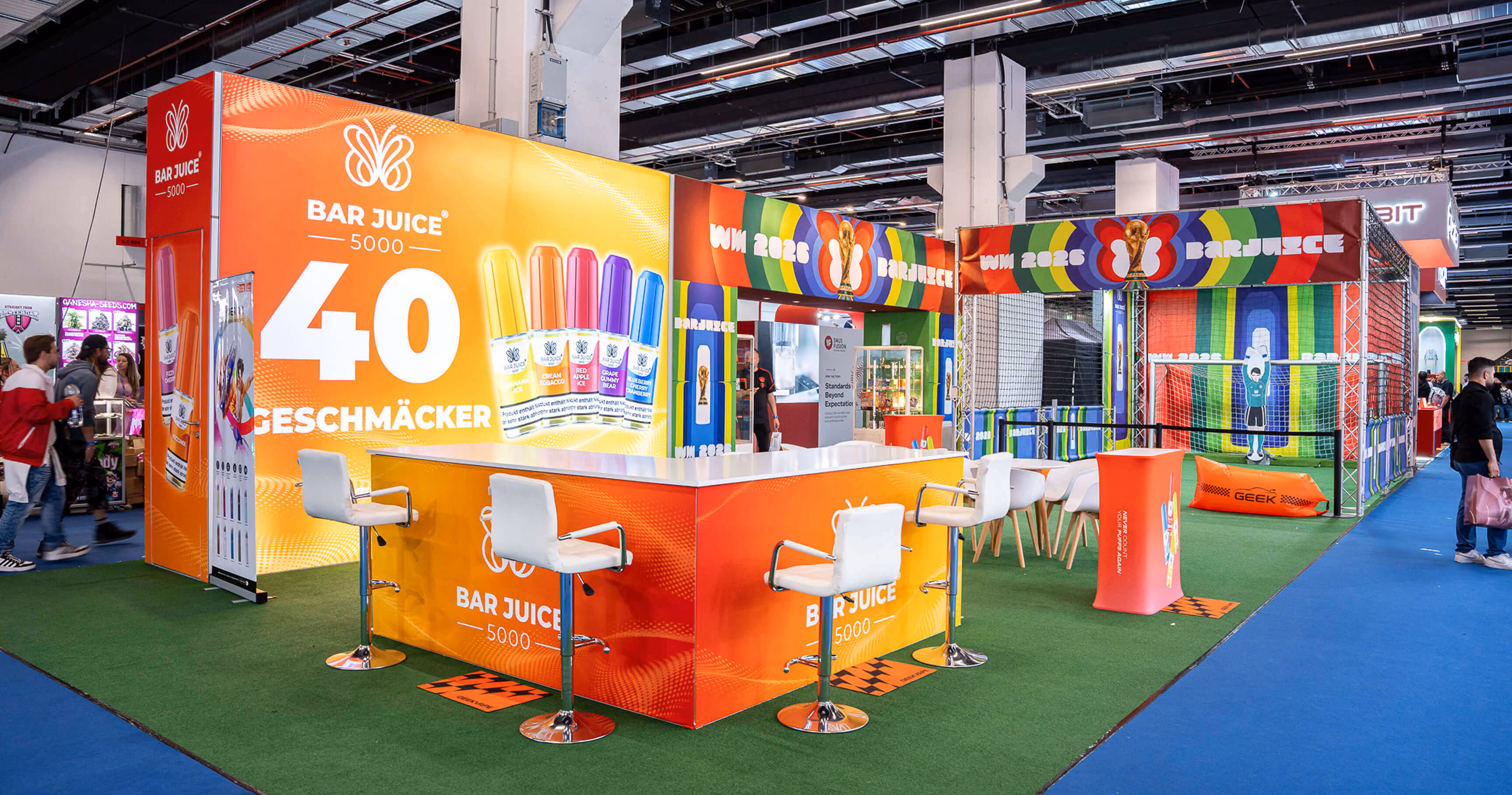 Messestand für Barjuice