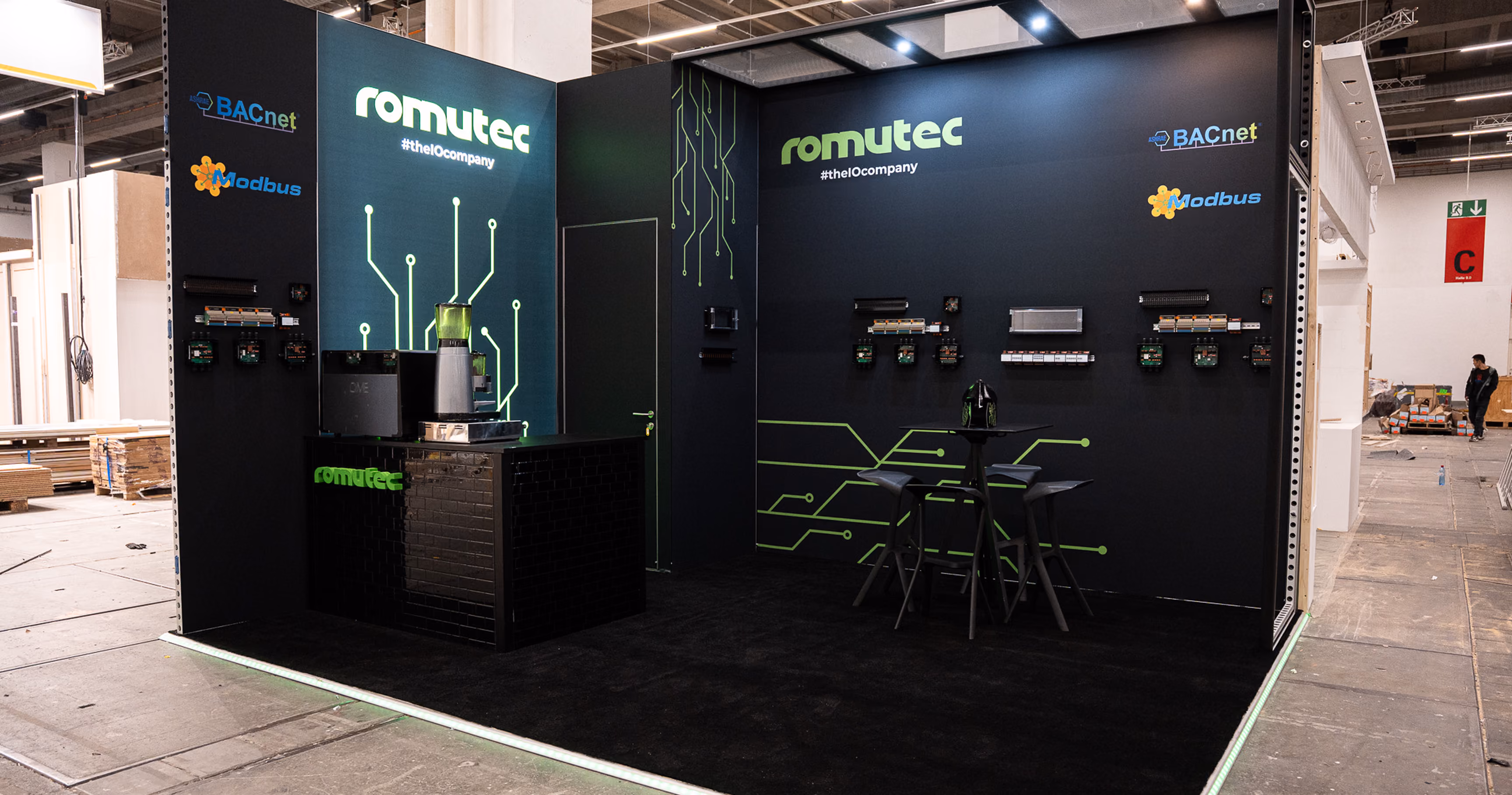 Messestand für ROMUTEC