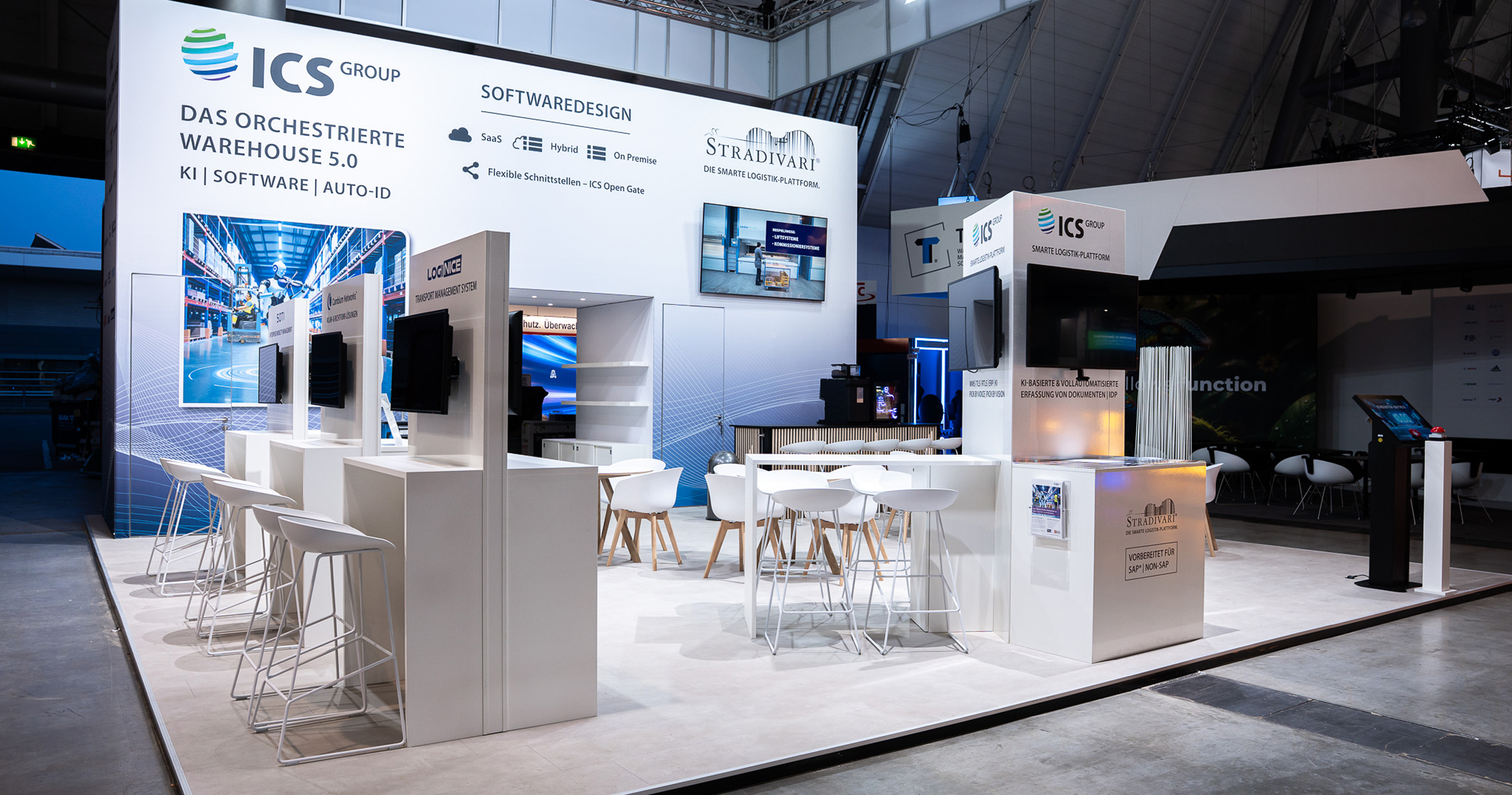 Messestand für ICS Group