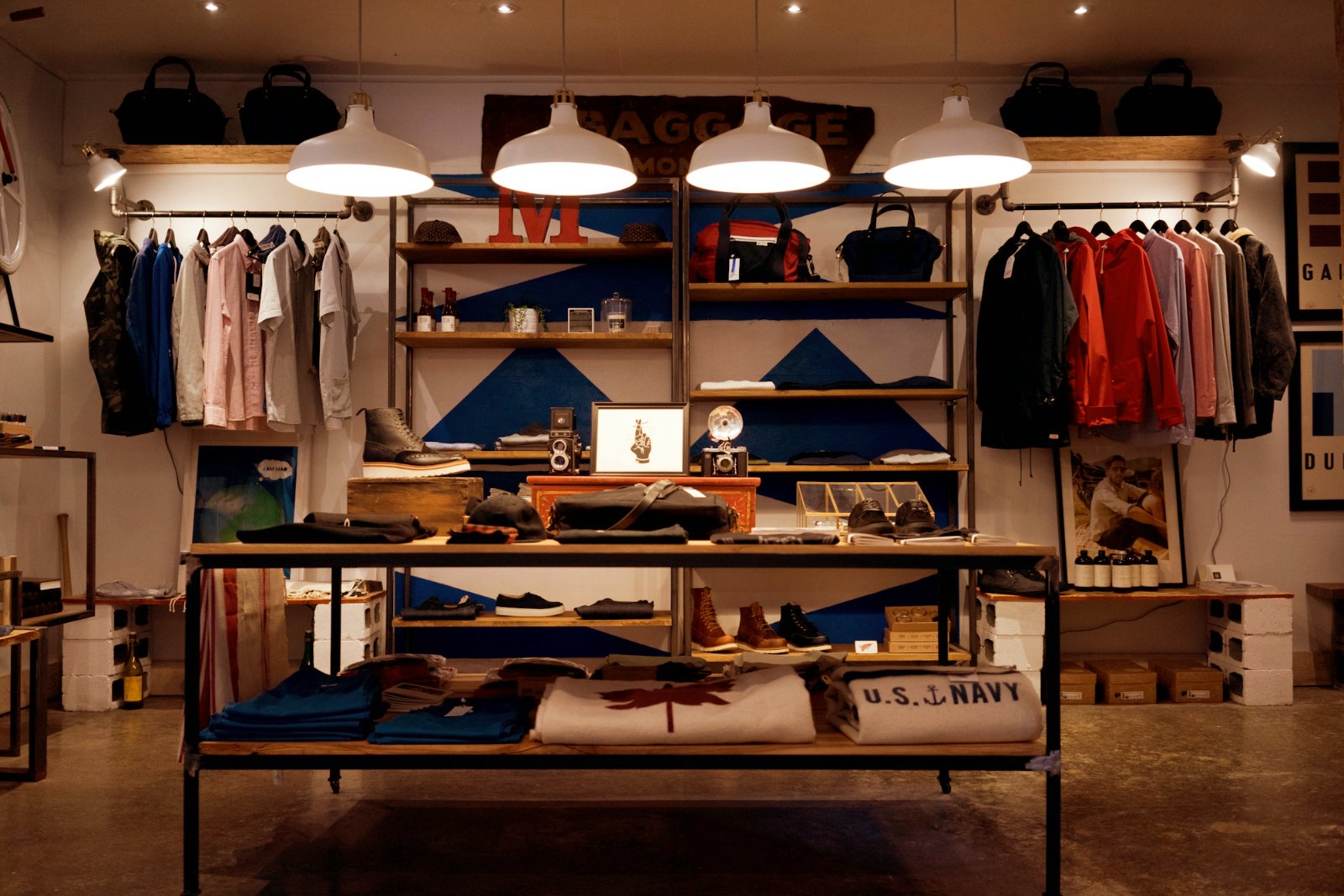 Clothing store interior