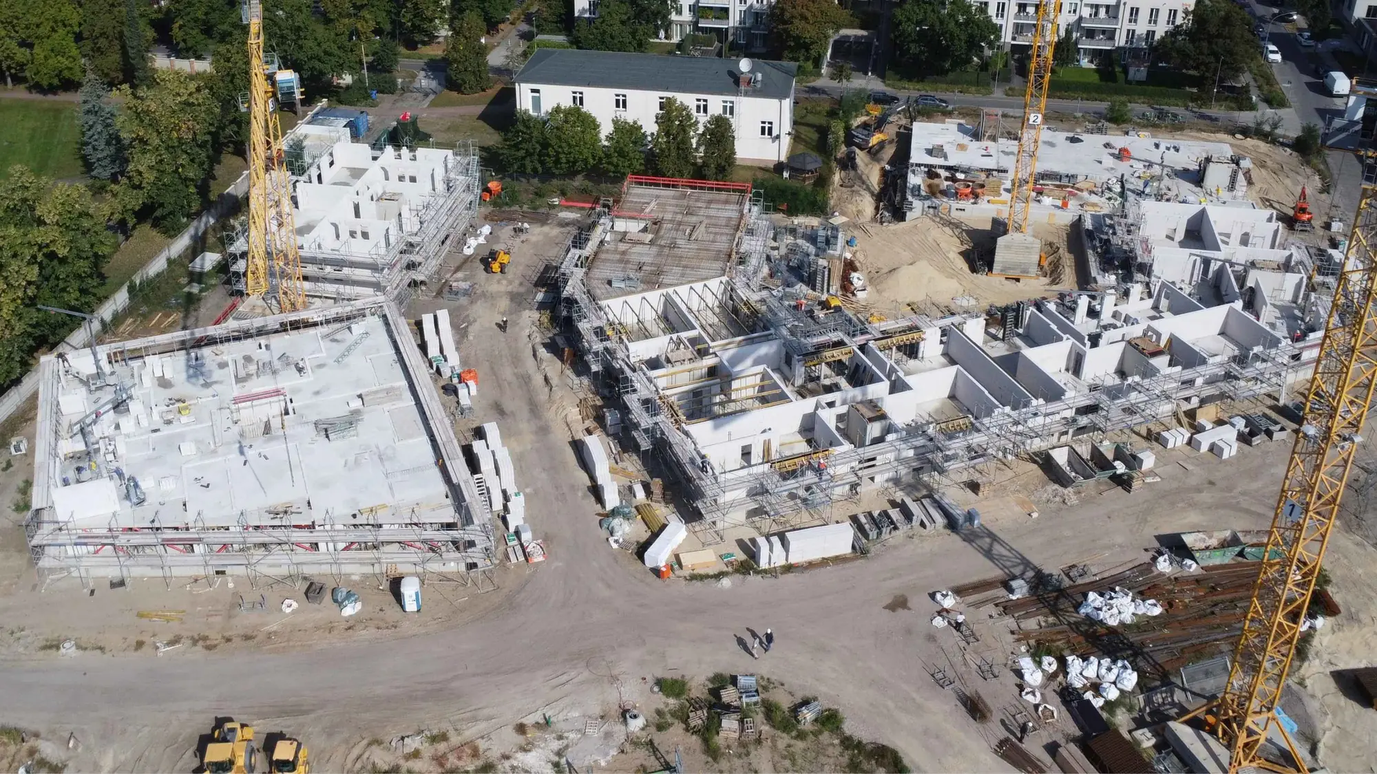 Luftaufnahme der Baustelle im September 2026