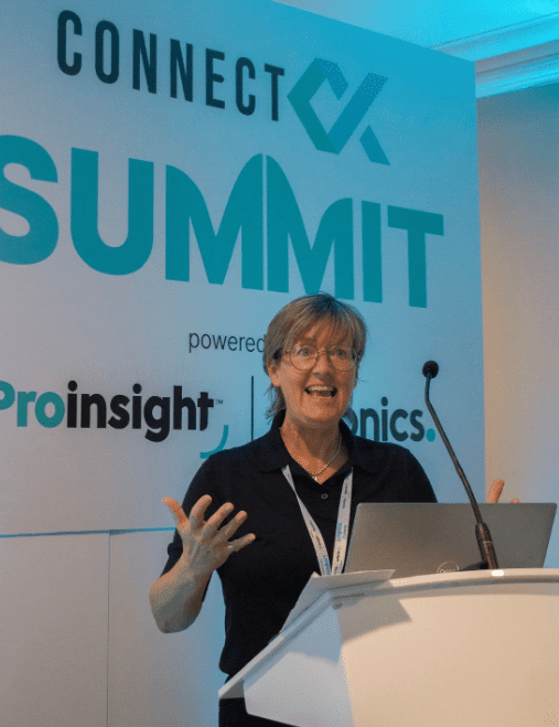 Jill Spencer speaking at a Proinsight event