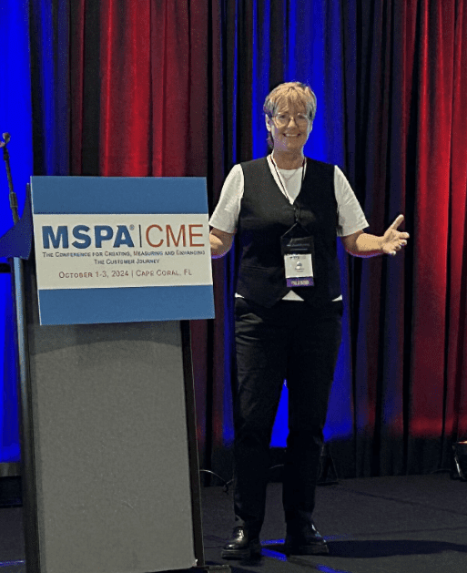 Jill Spencer speaking at MSPA CIME