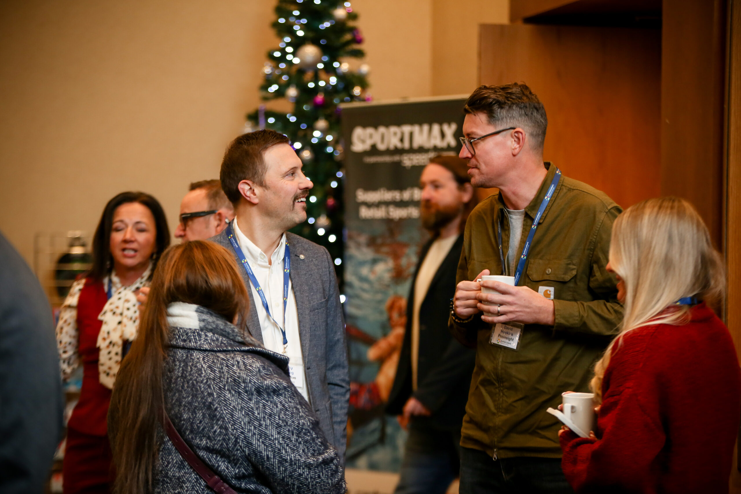 Attendees networking at the Scottish Leisure Network Group Awards