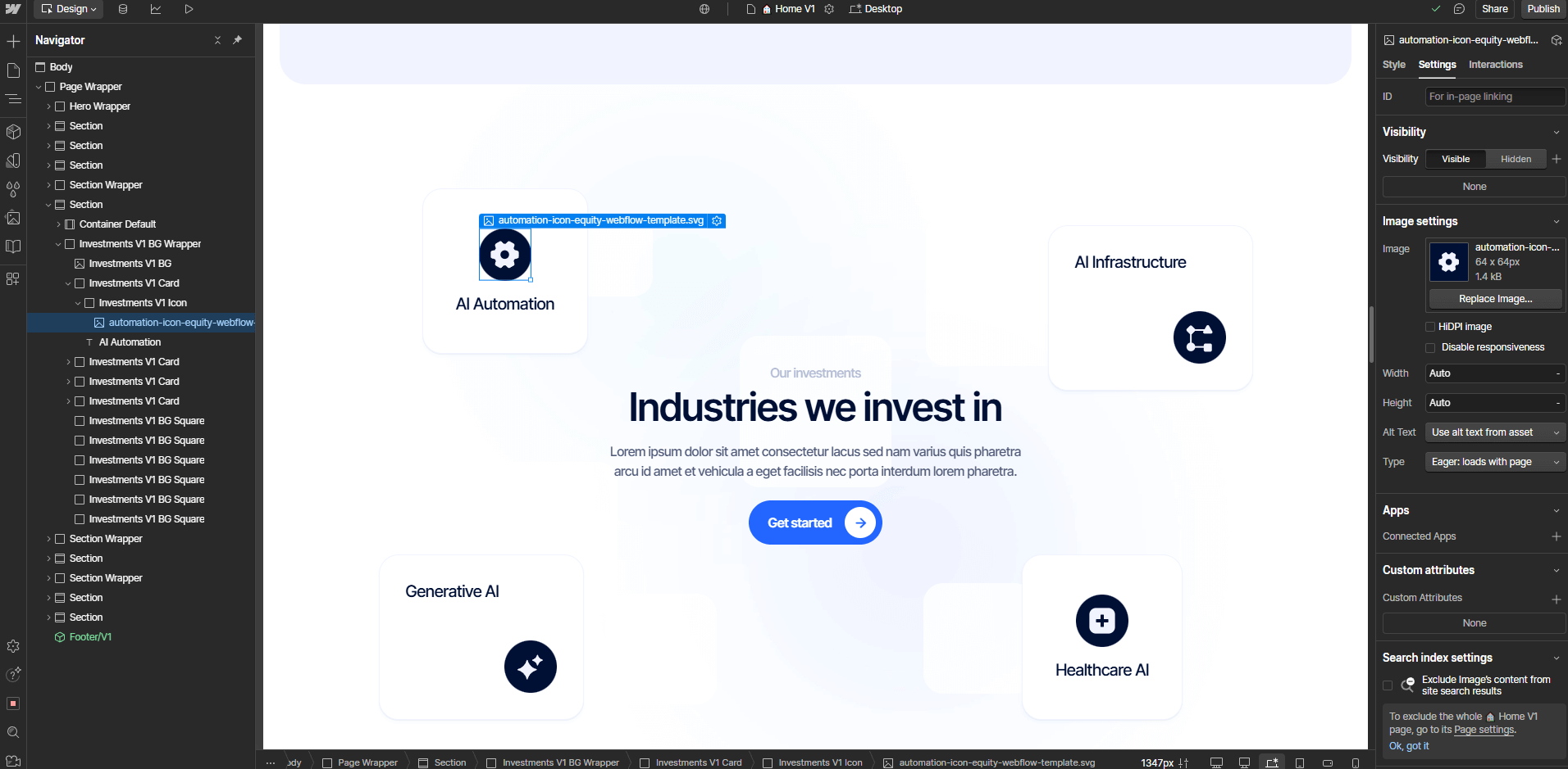Graphics and Icons - Equity - Webflow Template | BRIX Templates