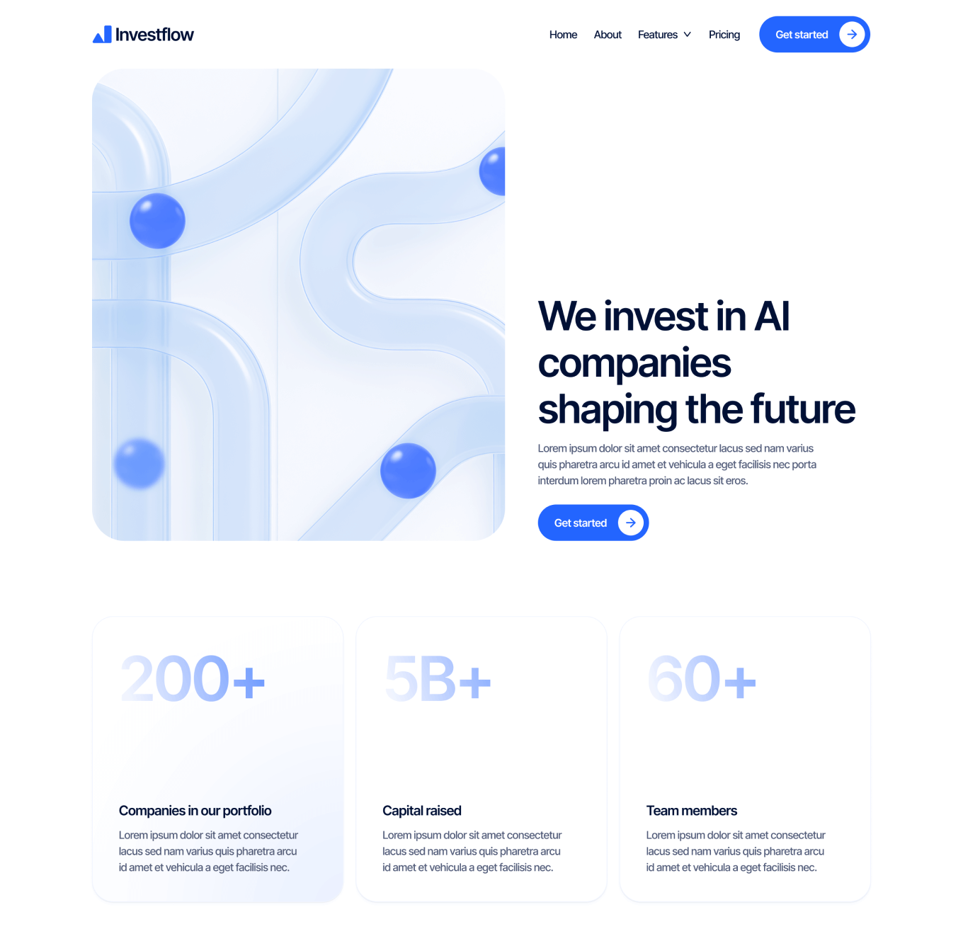 Investflow - Home V2 Page - Investment Firm Webflow Template