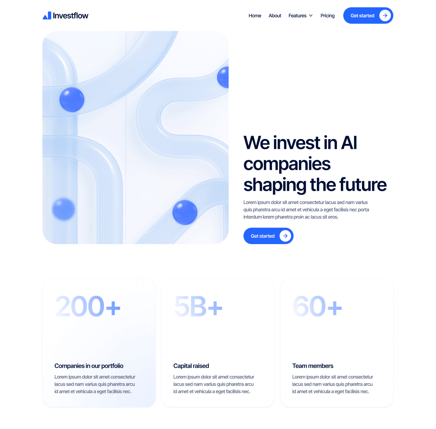 Investflow - Home V2 Page - Investment Firm Webflow Template