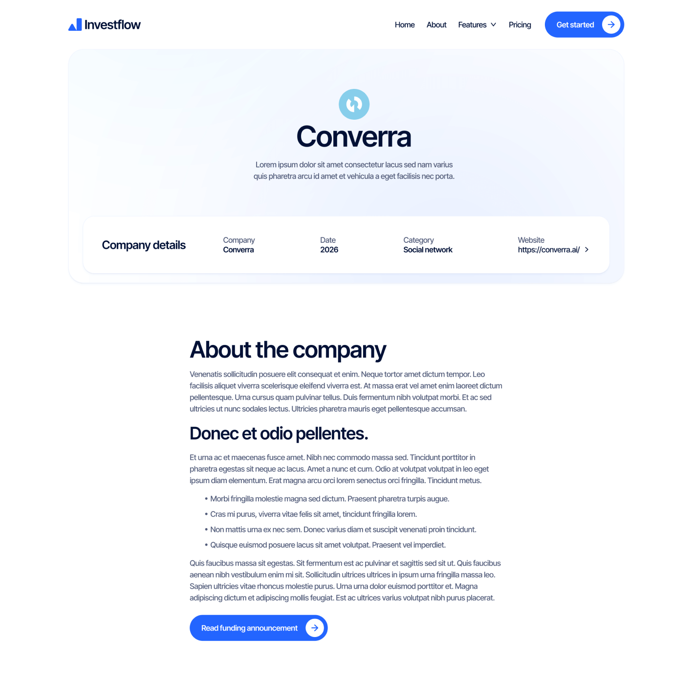 Investflow - Portfolio Single Page - Investment Firm Webflow Template