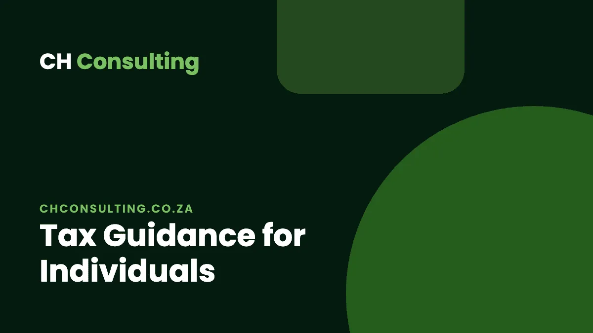 CH Consulting blog header reading Tax Guidance for Individuals