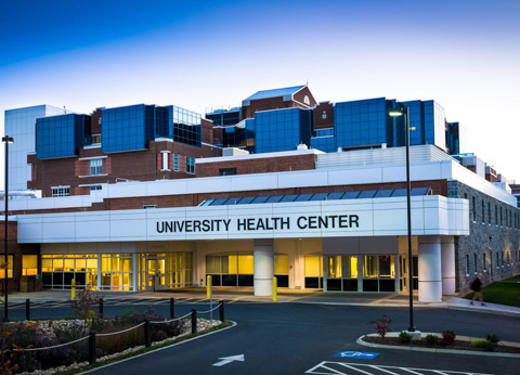 James Madison University Health Center exterior