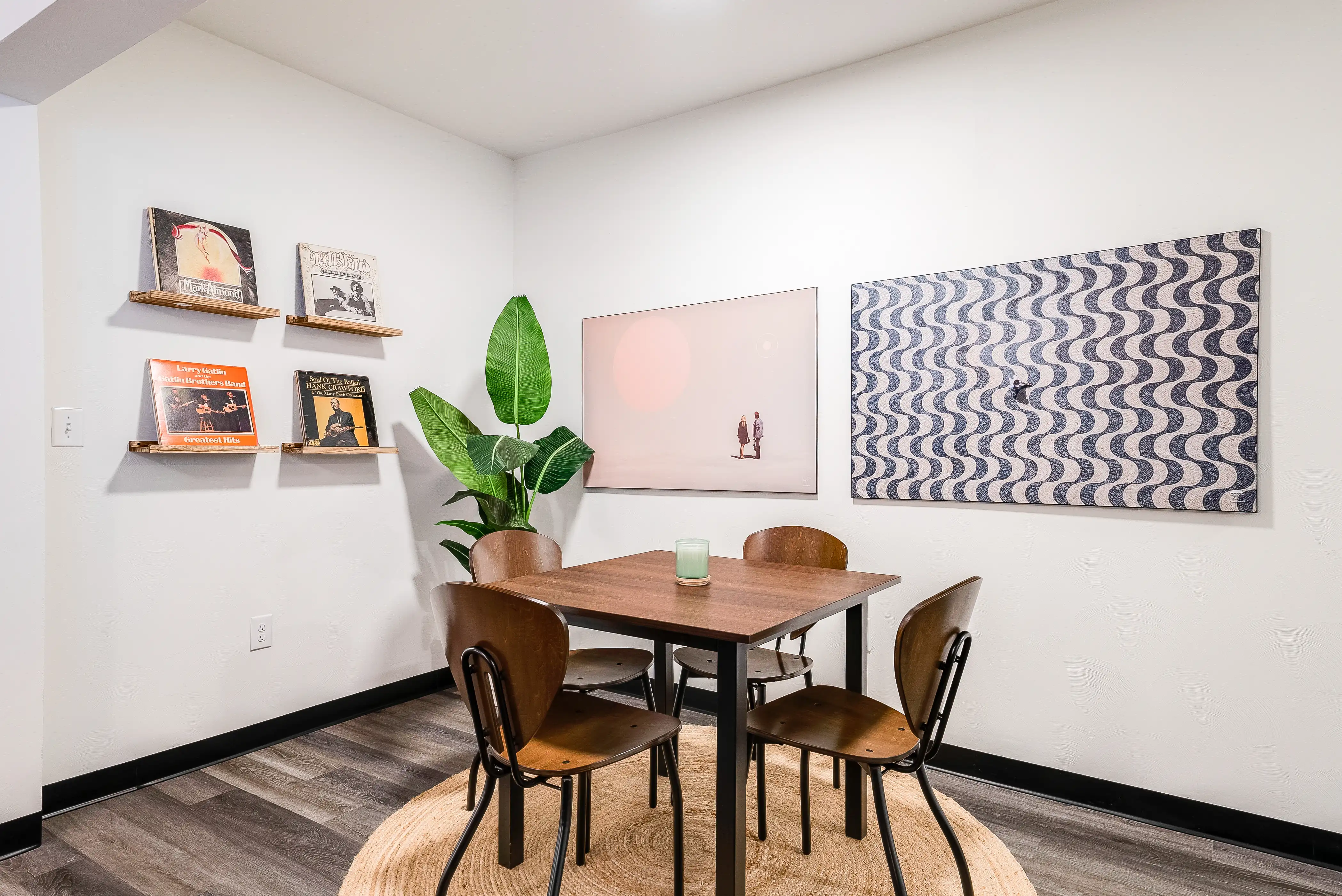 D1 dining table with four chairs at The Hills Southview