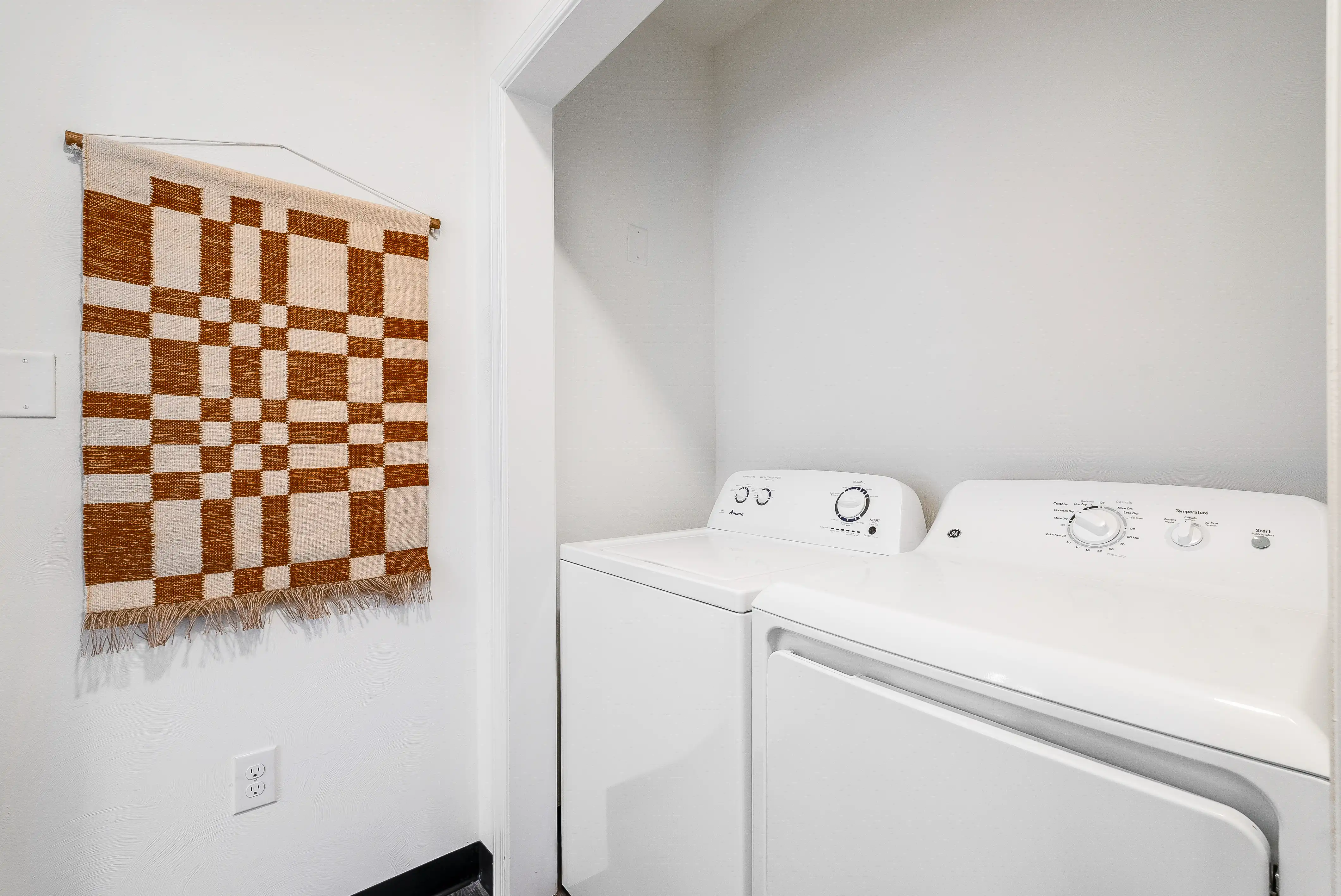 In-unit washer and dryer in a D1 apartment at The Hills Southview