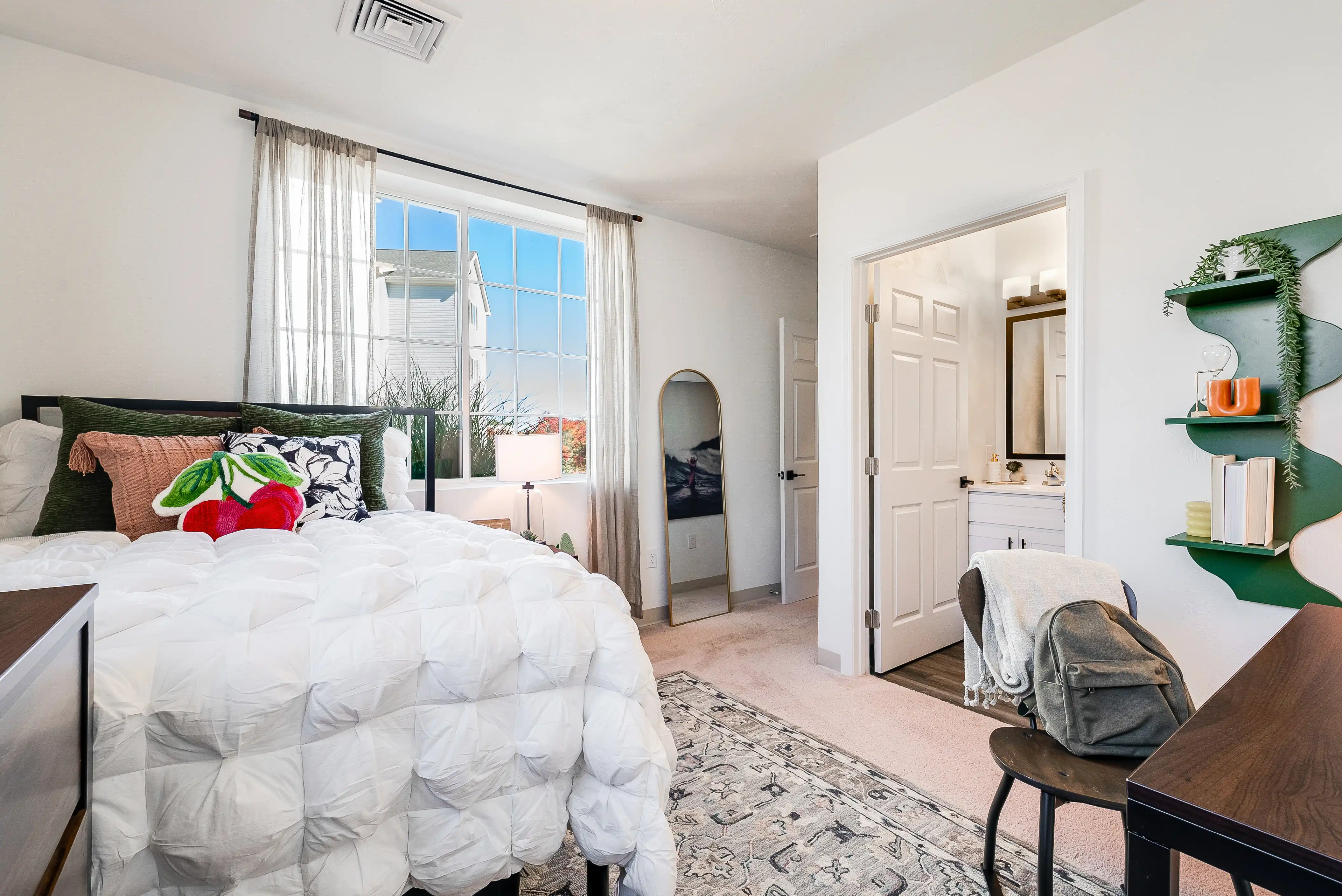 D1 Premium furnished bedroom with full-size bed at The Hills Southview
