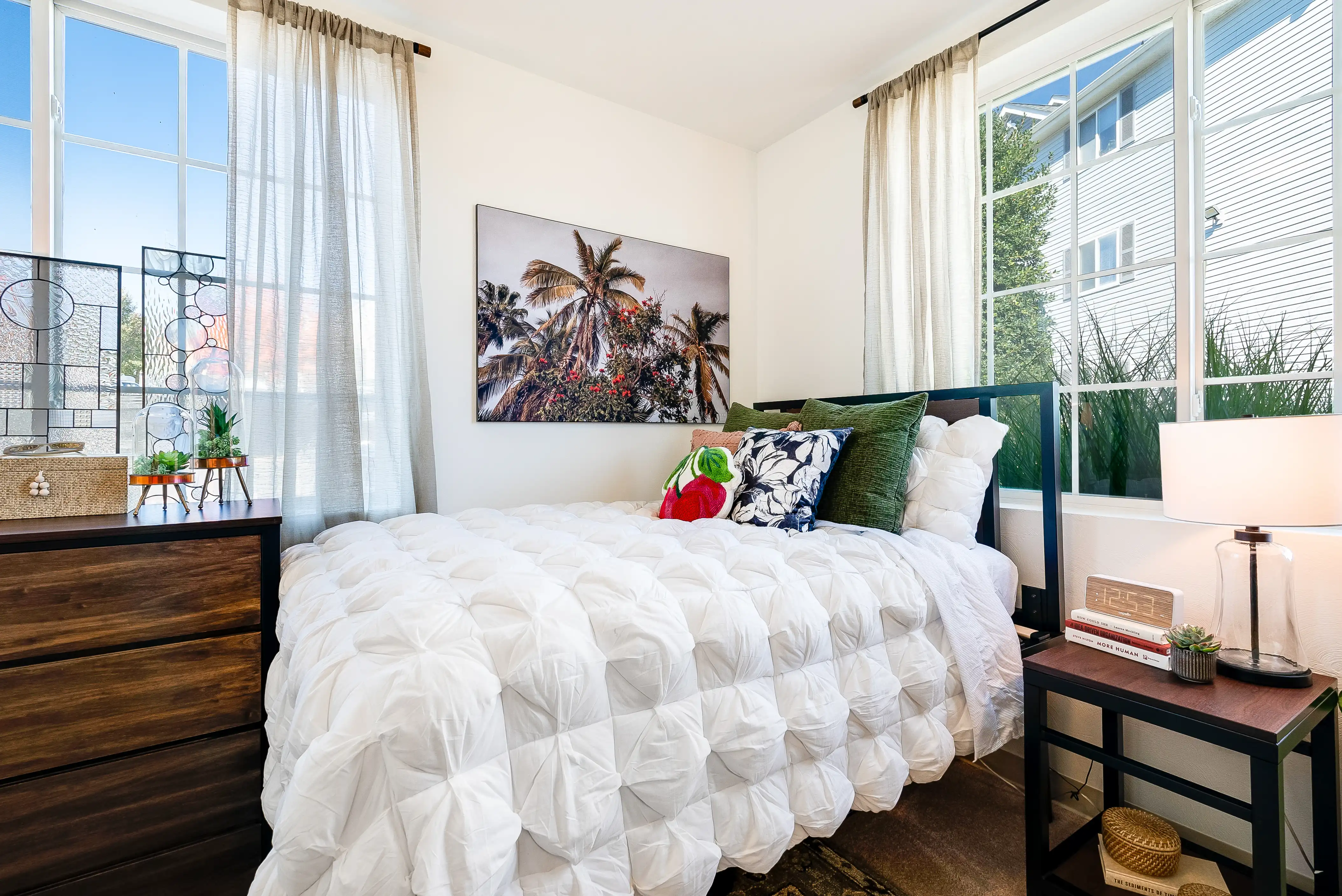 D1 furnished bedroom with dresser at The Hills Southview