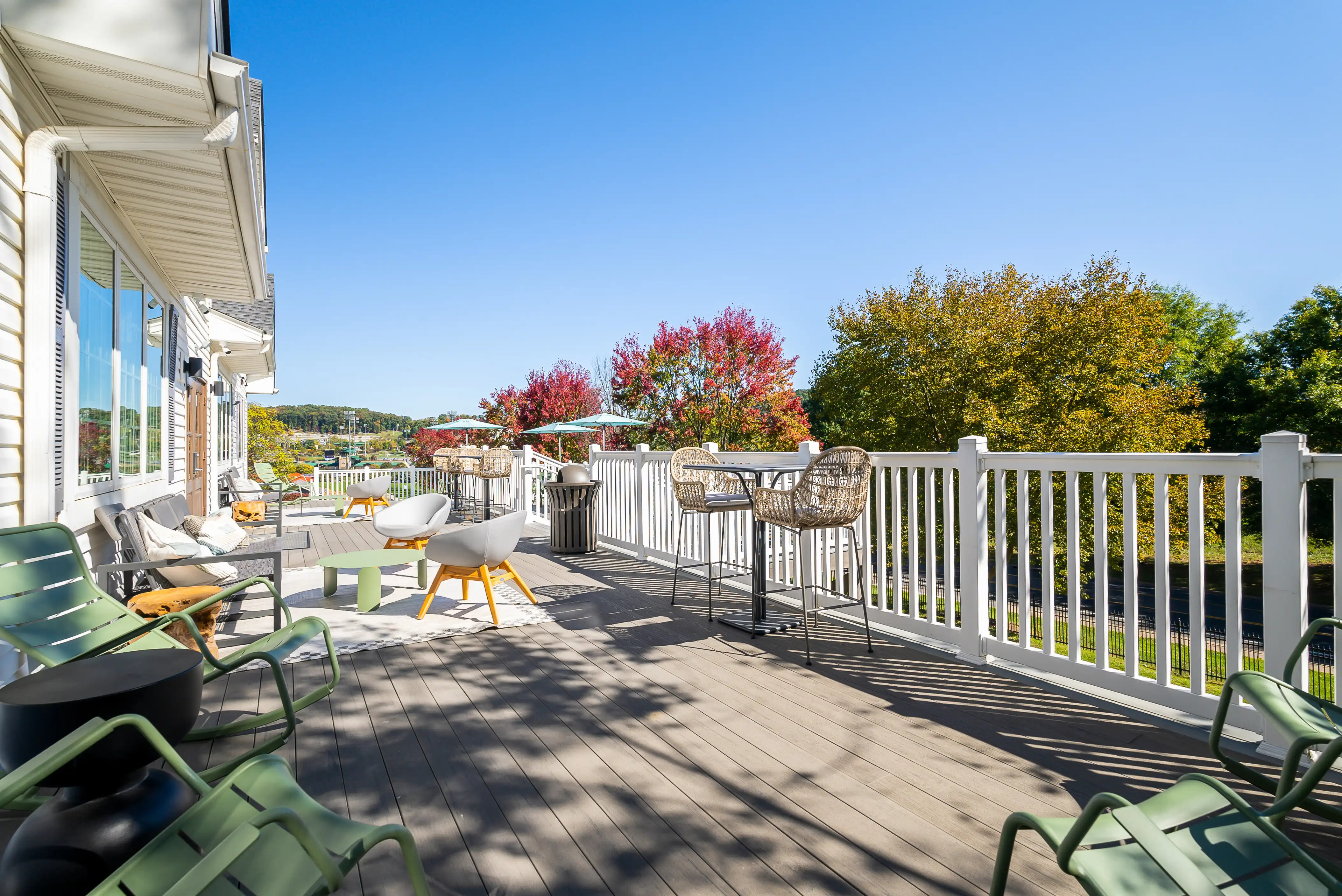 Tree-lined grounds at The Hills Southview