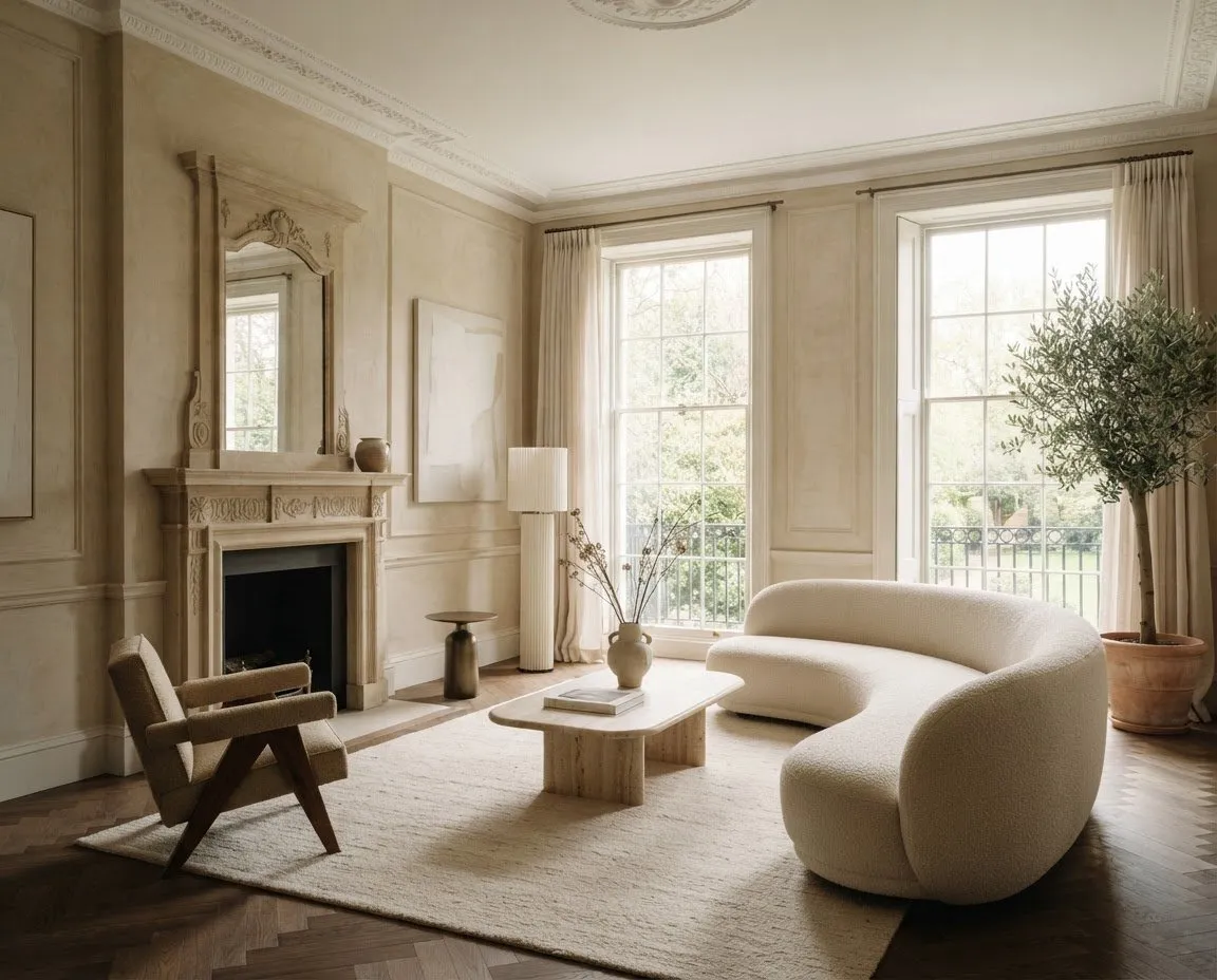 Furnished living room in a South West Shared managed home