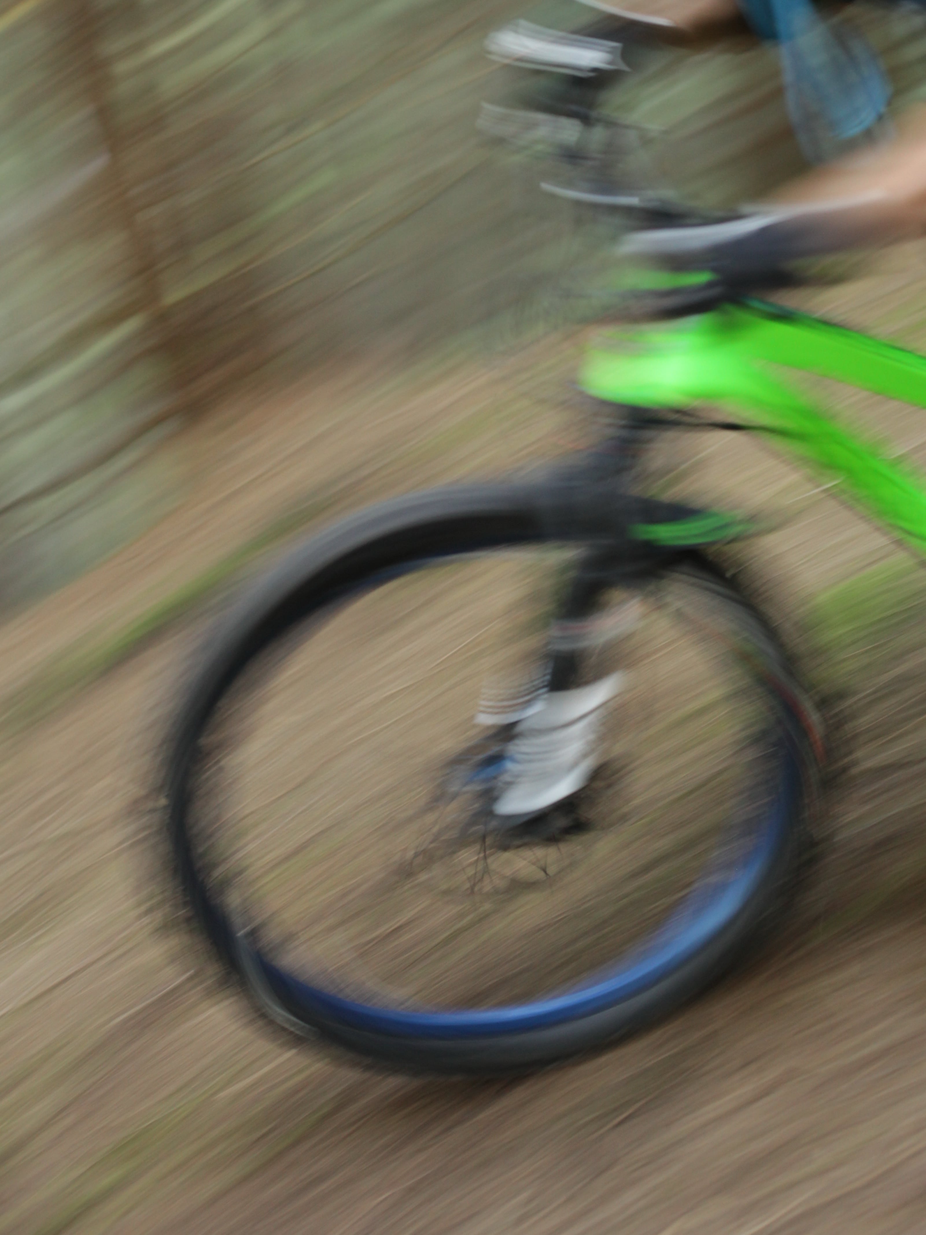 blurry mountain bike