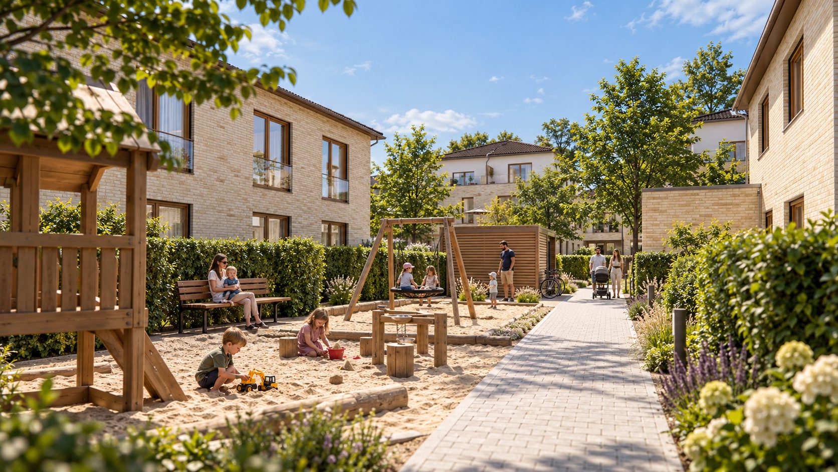 Spielplatz im Innenhof --ki