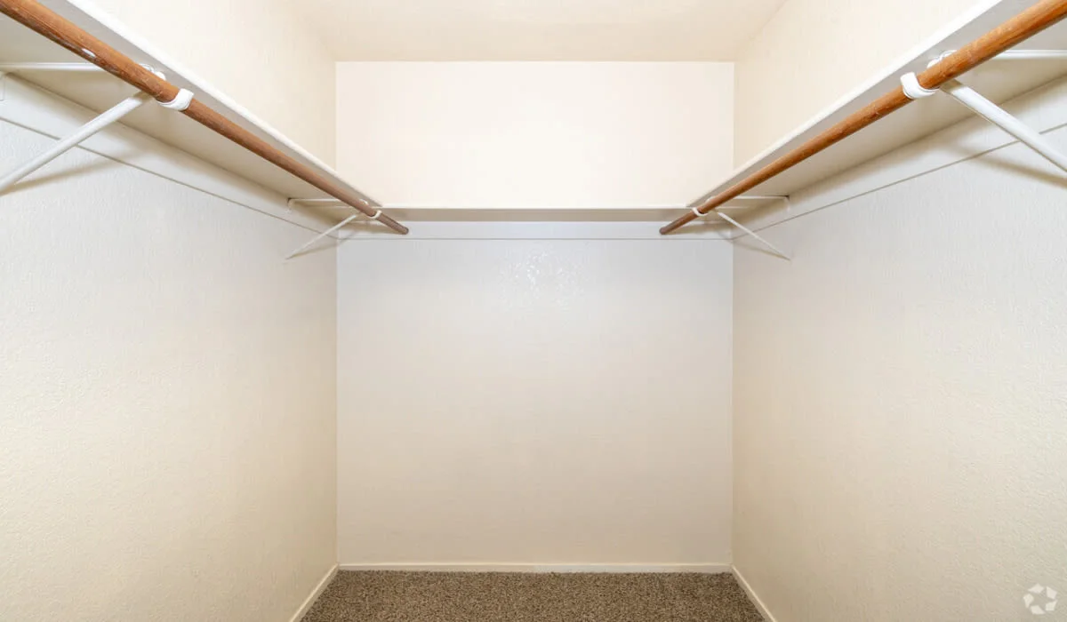 Walk-in closet space